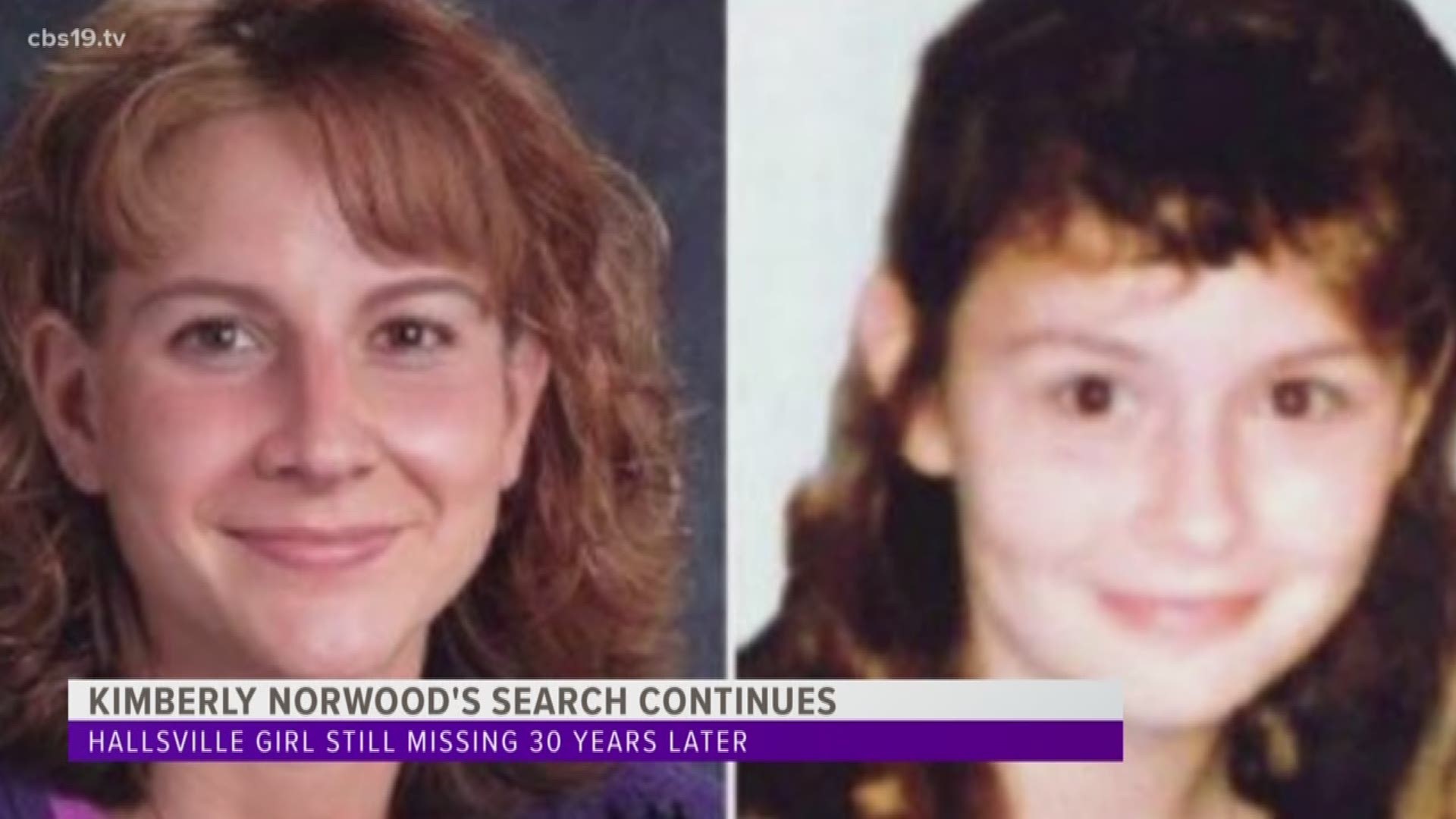 It's been three decades since then-12-year-old Kimberly Norwood disappeared near her home in Hallsville. Thirty years later, her family is still seeking answers. CBS19 takes a closer look at the case that remains unsolved.