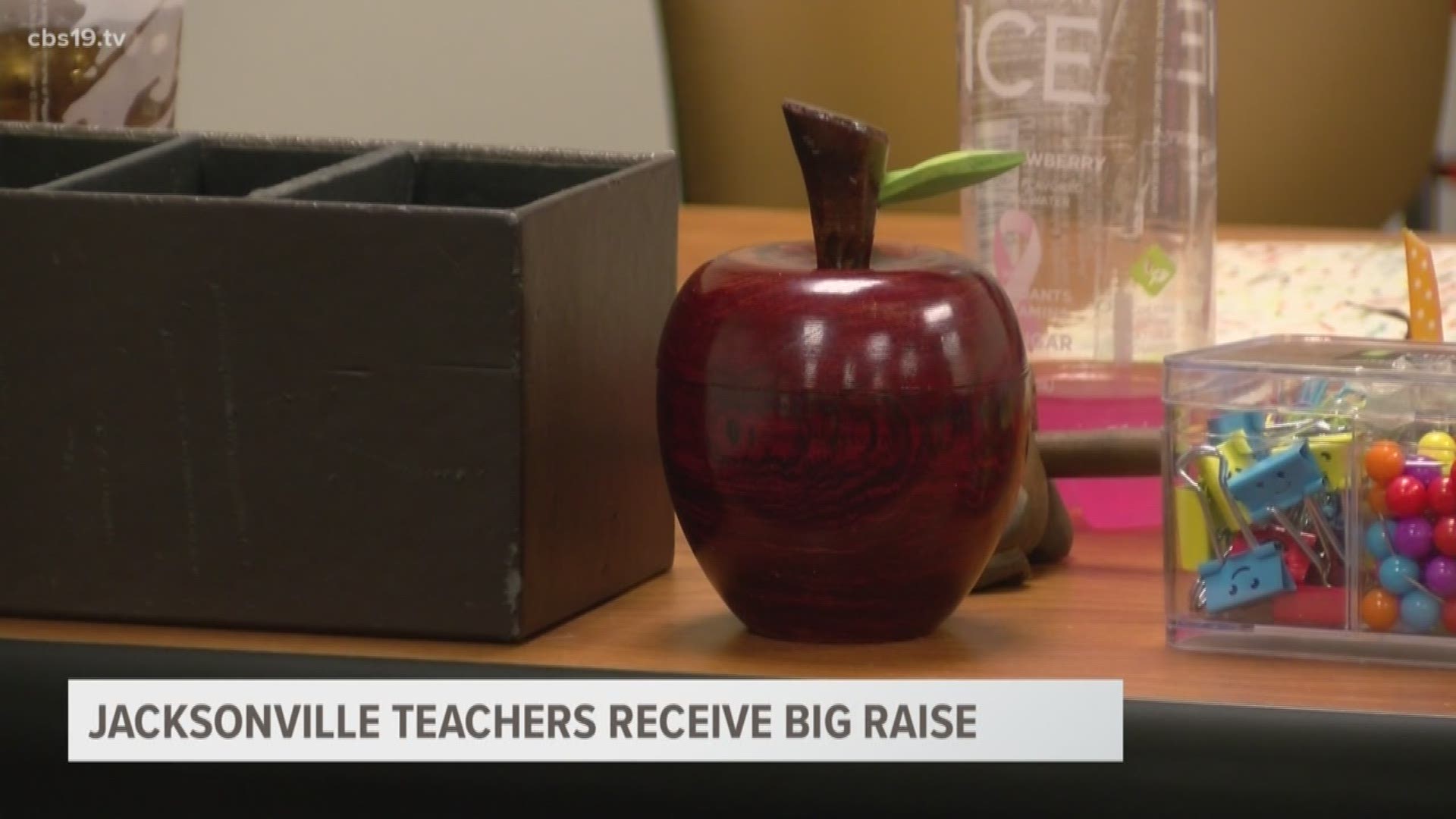 Jacksonville ISD increased teachers' pay by more than double the amount required by the state.
