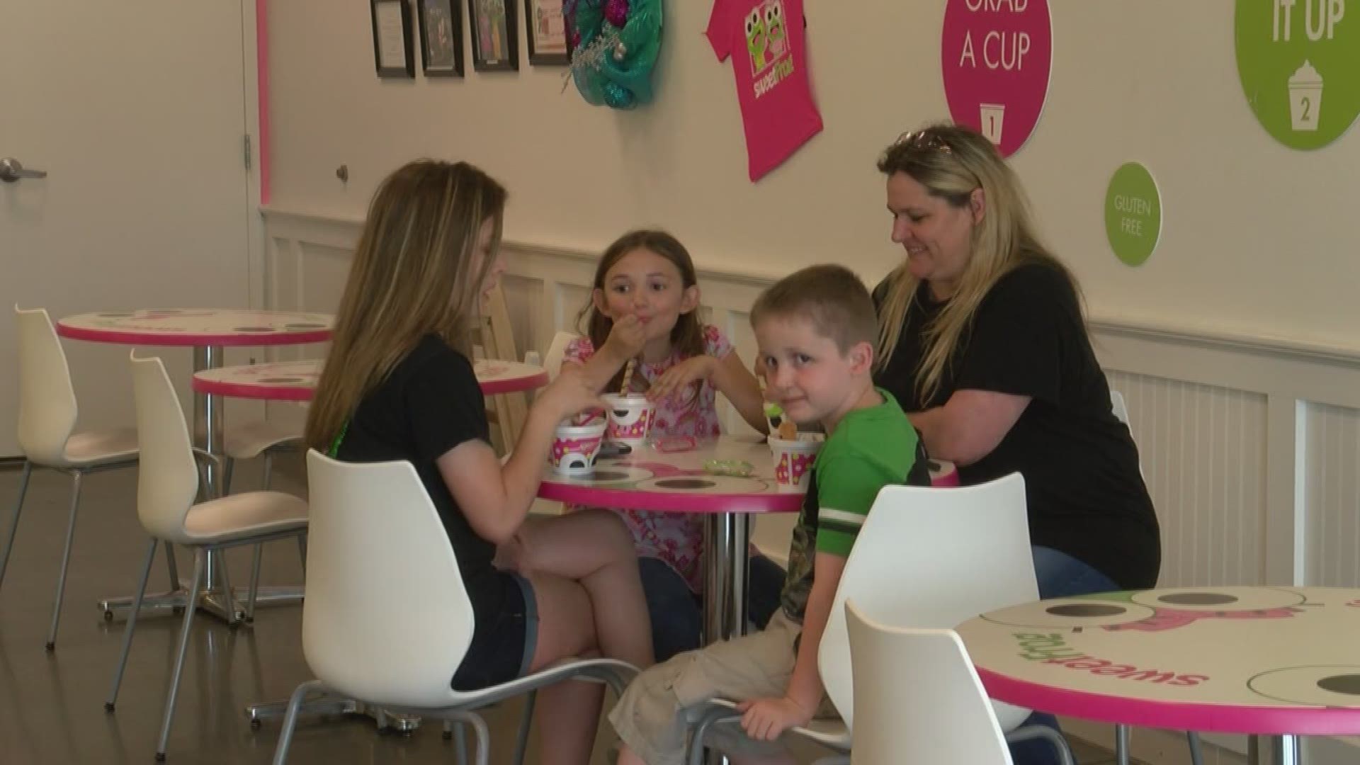 This yogurt shop donated a percentage of it's daily sales on Wednesday, May 18 to help fellow Canton residents who suffered so much in the tornado outbreak in April.