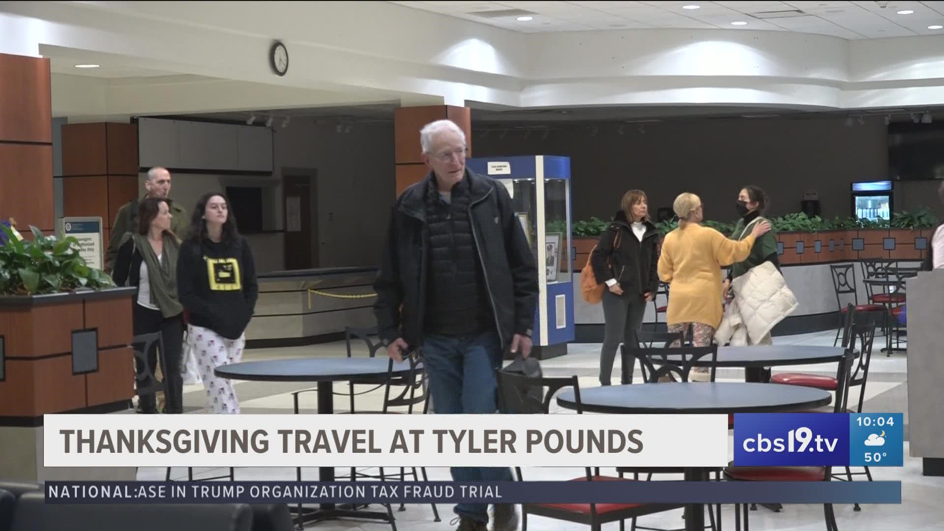 Preparing for Thanksgiving travel at Tyler Pounds Airport