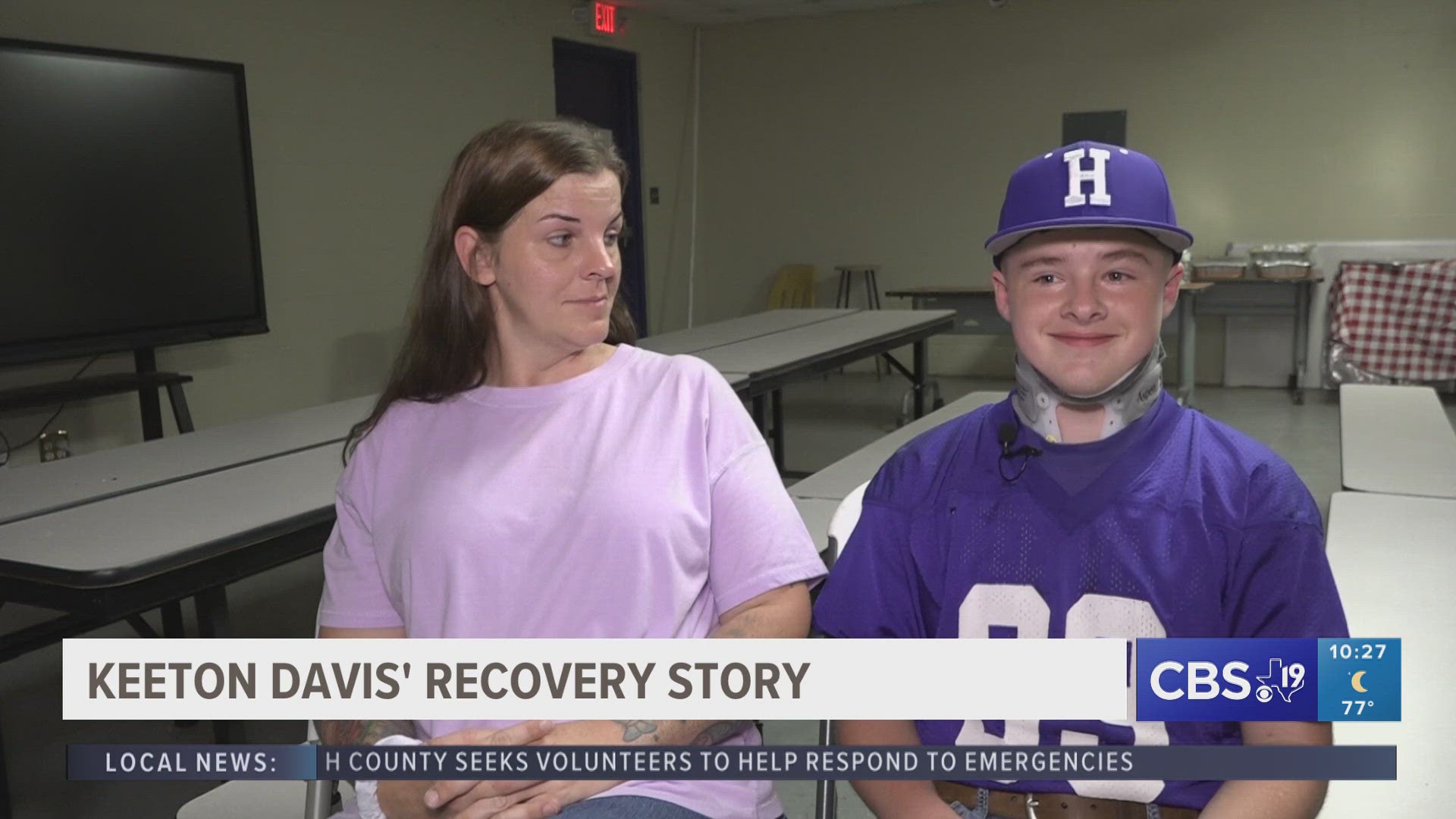 Keeton Davis was hit by multiple players last week that caused him to suffer a spinal injury that would cause him to never play football again.