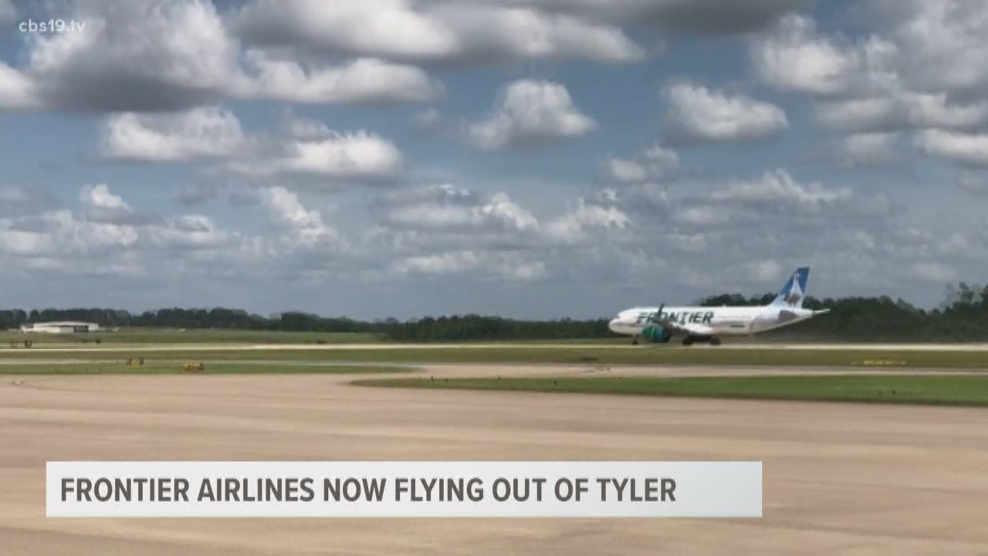 Frontier Airlines takes off for Denver skies