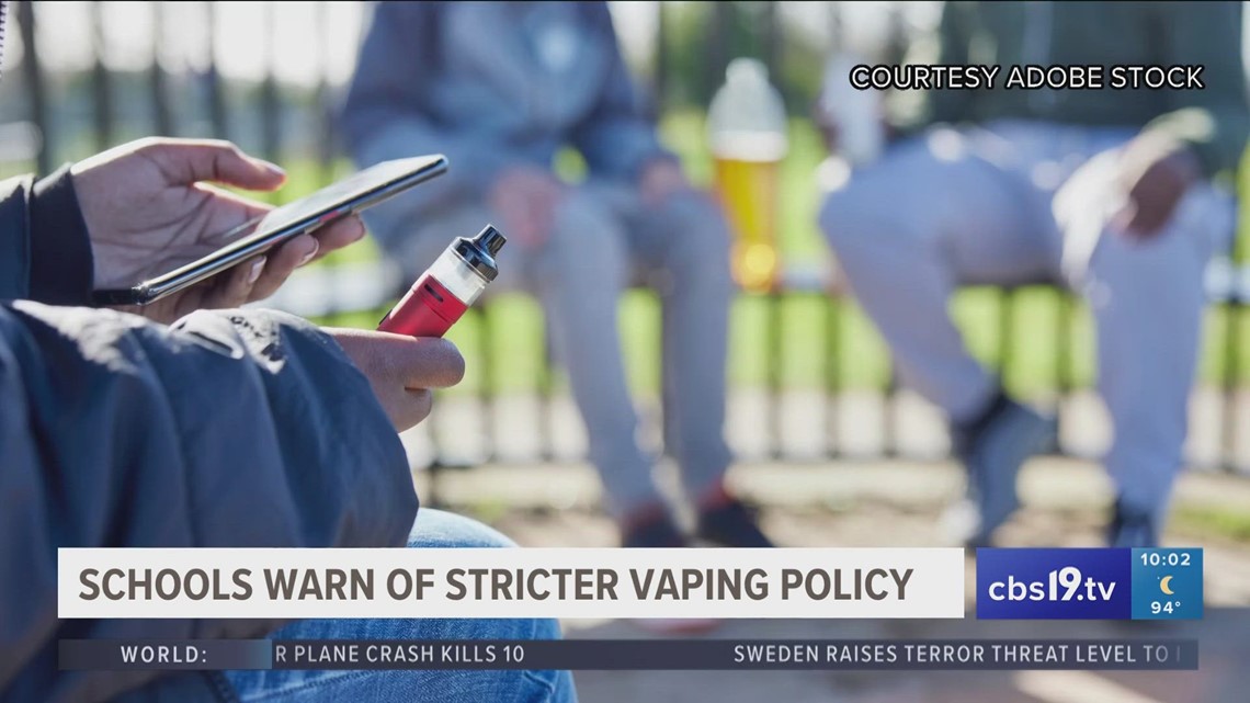 School districts warning parents of state enforced vaping policy