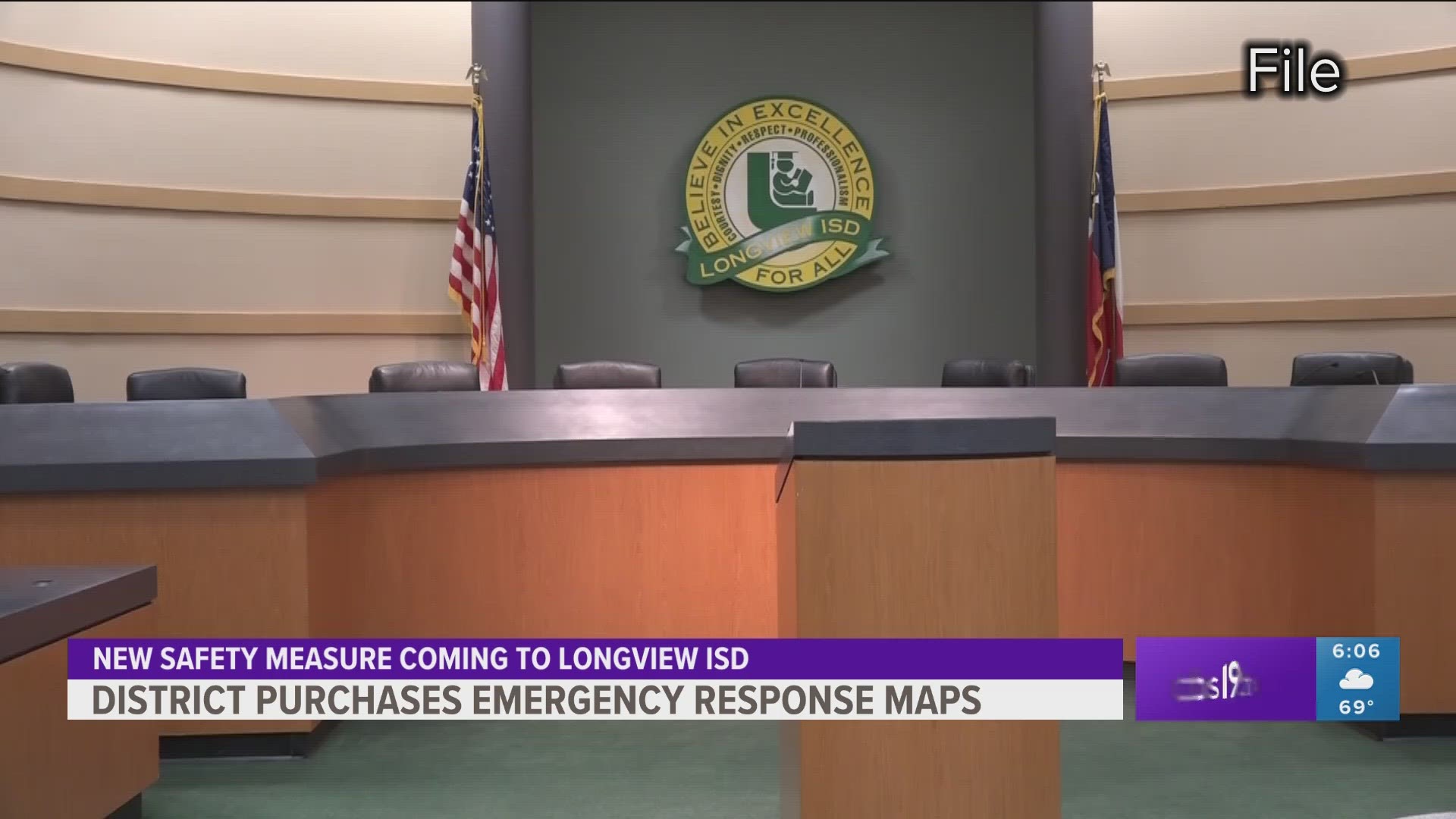 The Longview ISD Board of Trustees approved the purchase of emergency response maps for instructional campuses, during their regular meeting Monday, March 6th.