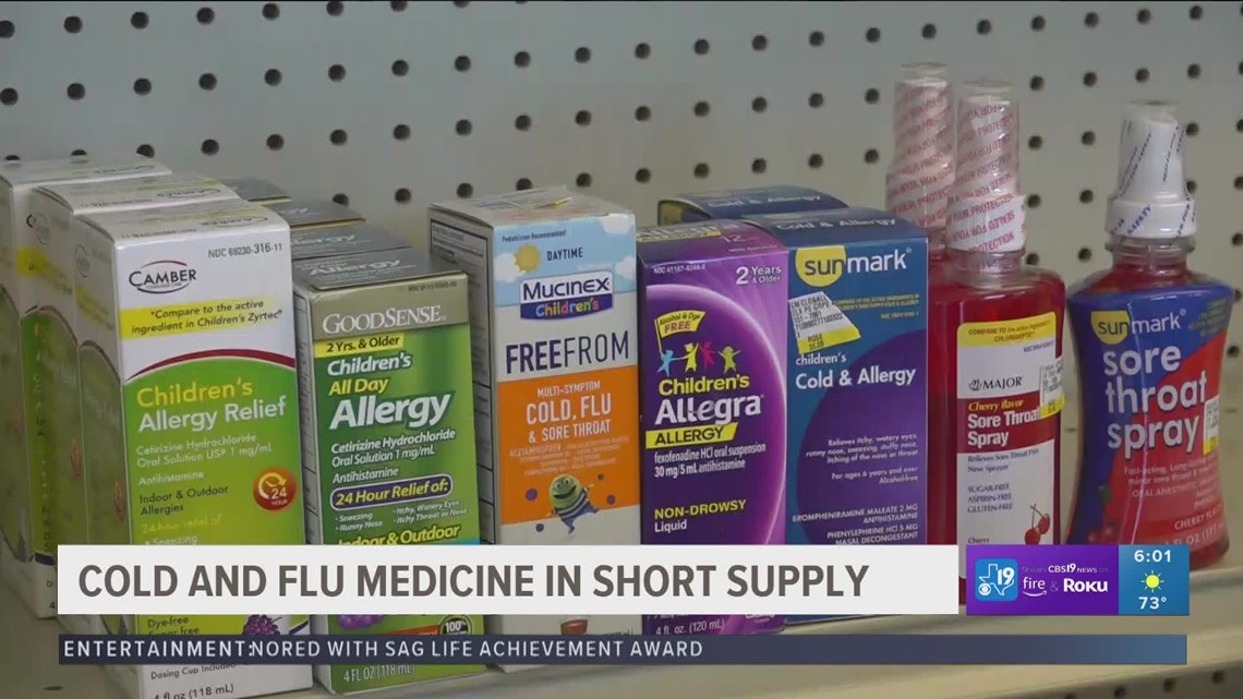 Local pharmacies seeing short supply of cold and flu medicine