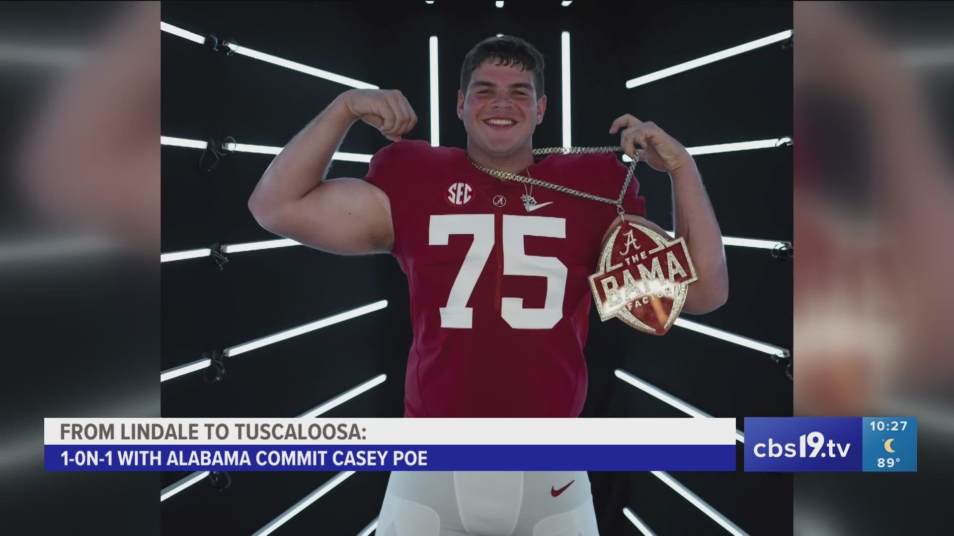 CBS19's Bryce Brauneisen sat down with the nation's top interior offensive lineman to talk about his Alabama commitment and more.