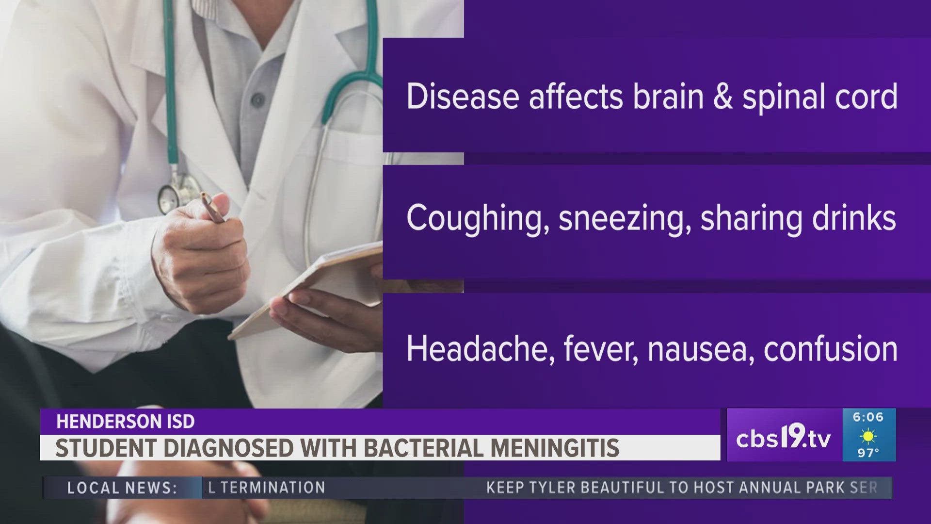 The district is urging students and staff to be mindful of early symptoms and take precaution to avoid infection.