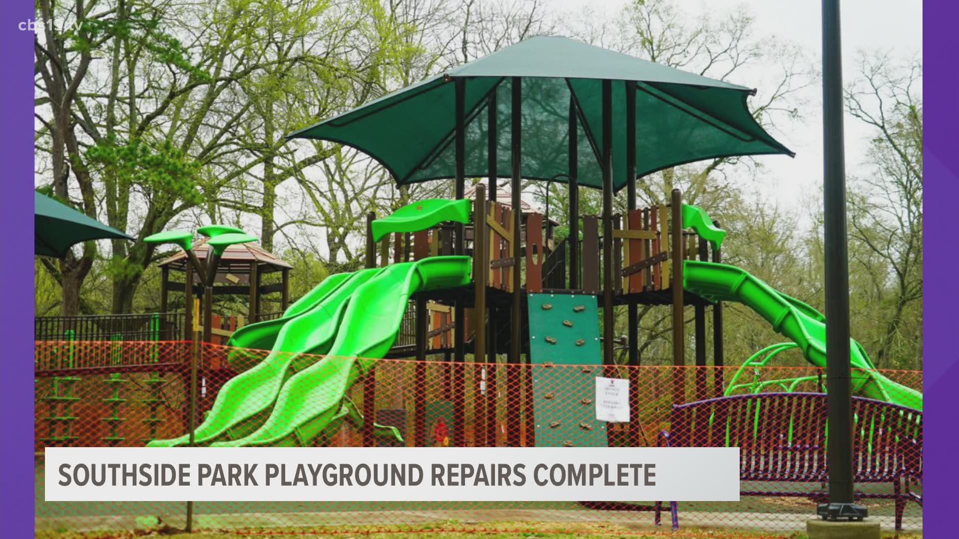 The new playground is located at 455 Shiloh Road in Tyler.
