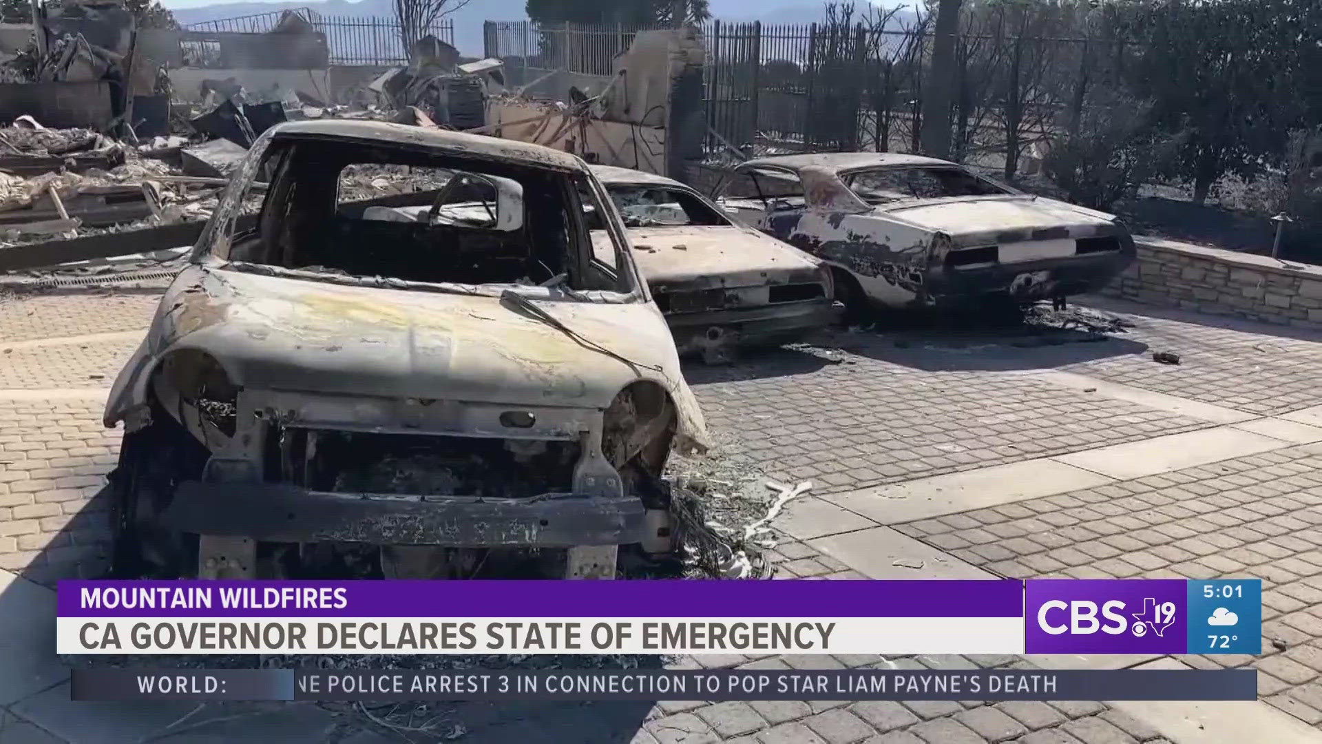 California governor declares state of emergency amid mountain wildfires ...