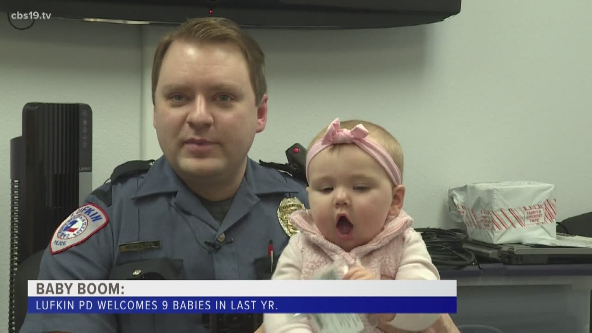 Over the last year, 9 babies have joined the "Blue Family" at the Lufkin Police Department.