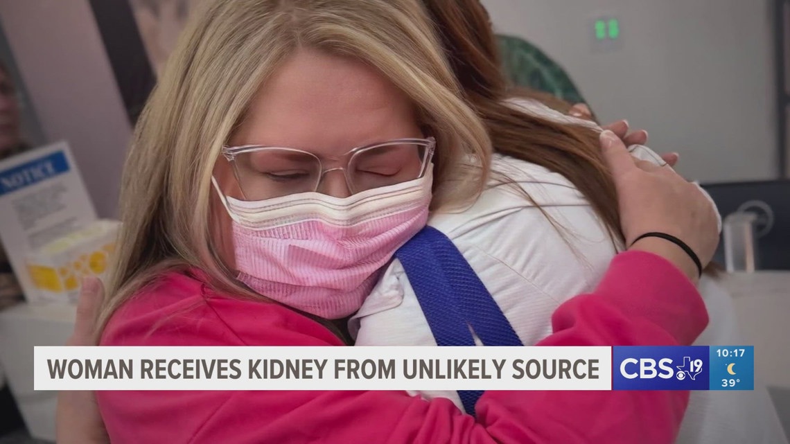 Texas woman receives kidney from unlikely source