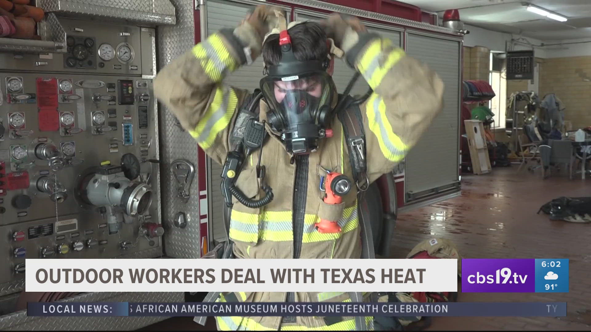 Because of the heat that East Texas is beginning to experience, outdoor workers are taking extra precautions.