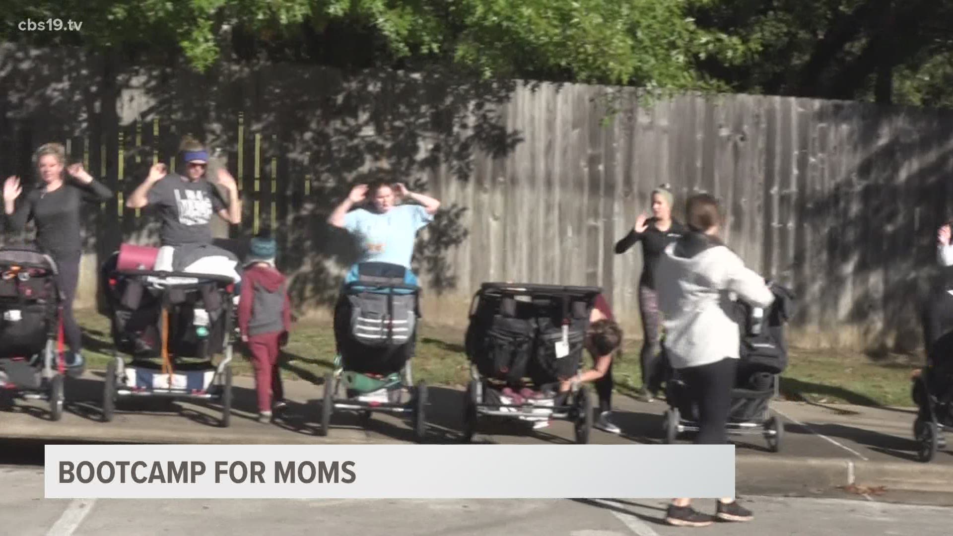 No babysitter, no problem. A Tyler based boot camp is perfect for moms with little ones.
