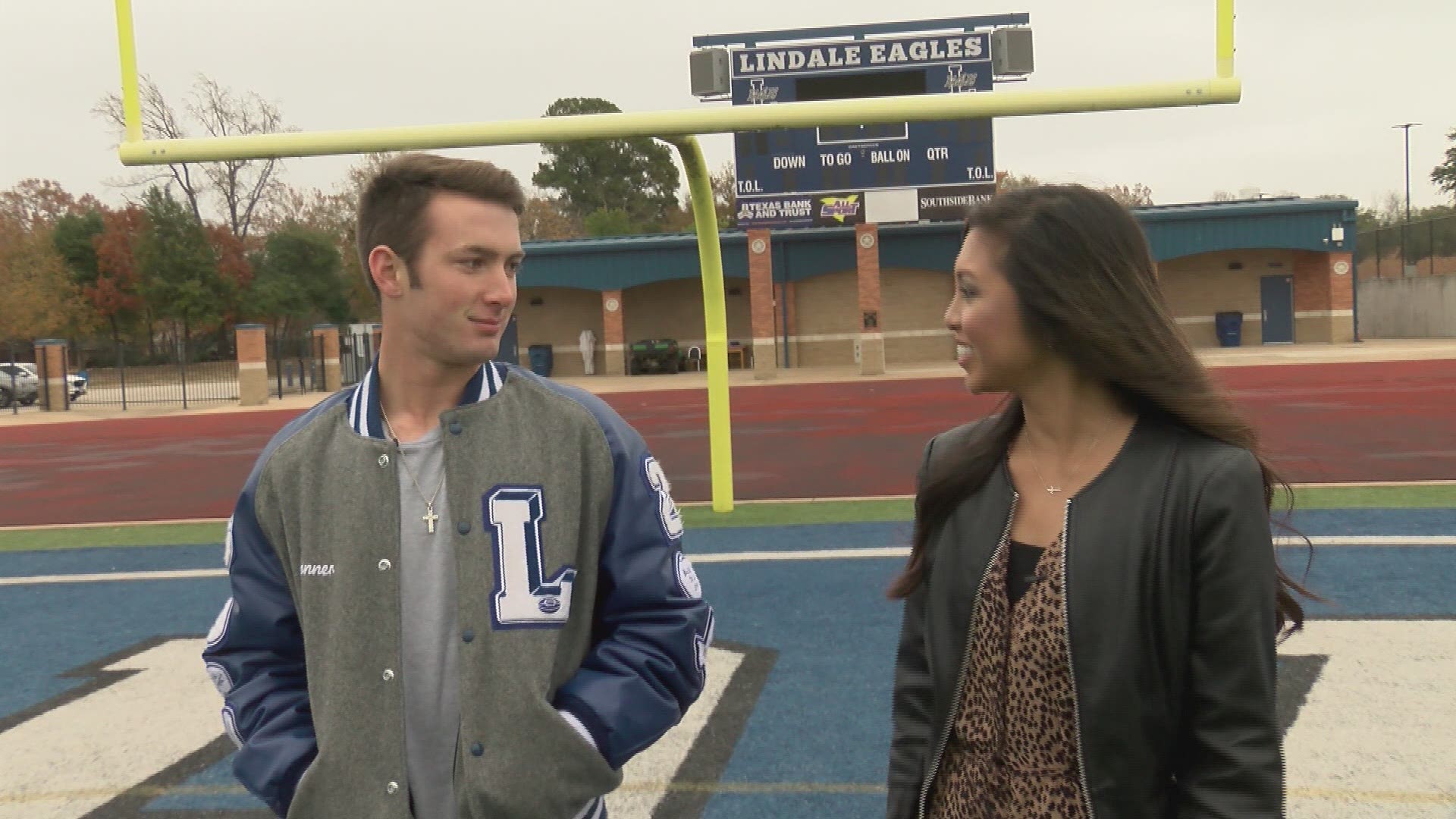 Get to know Lindale's wide receiver, Conner Boyette, as he highlights our next 100-yards with Tina Nguyen.