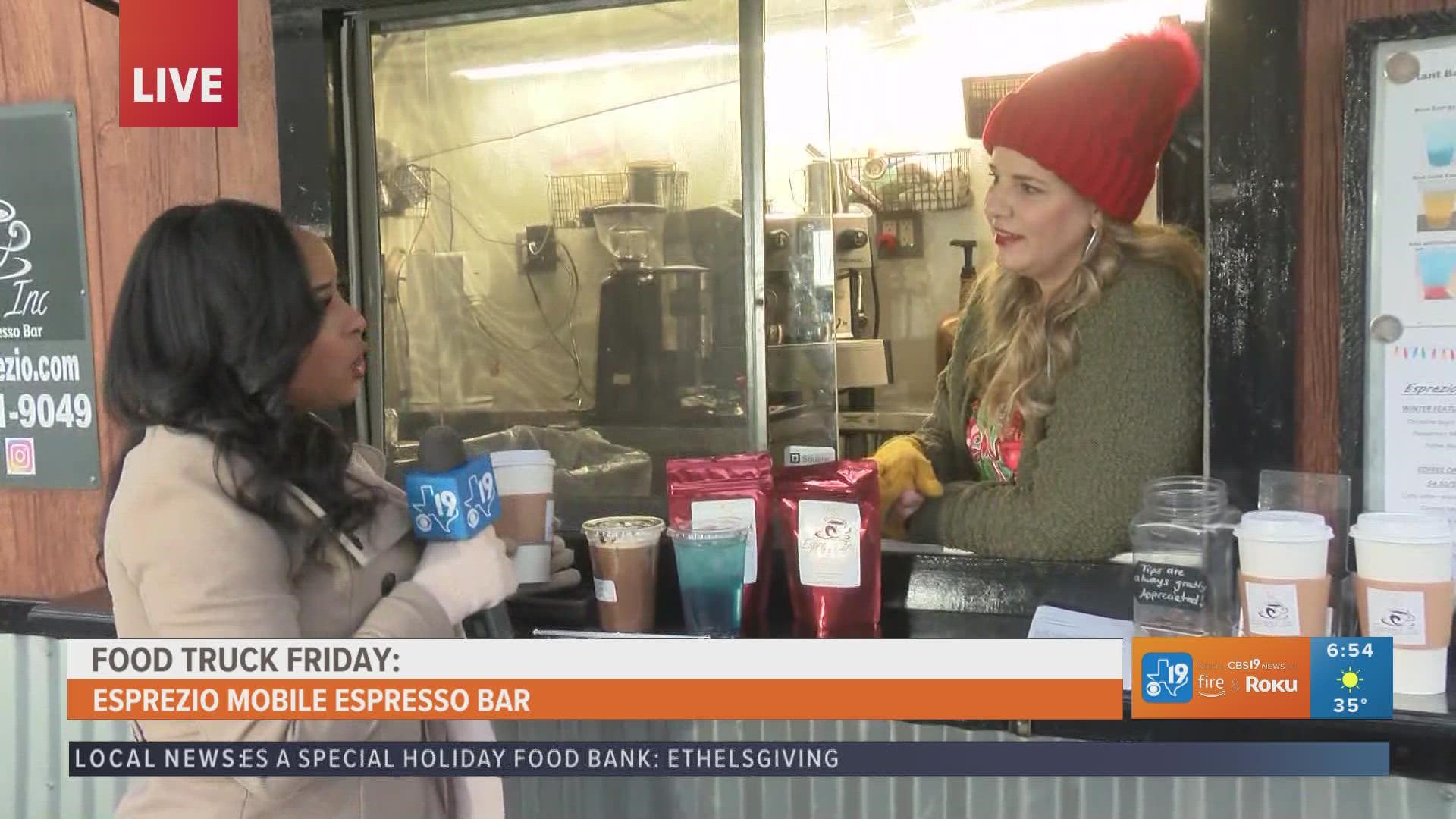 Esprezio, Inc. Mobile Coffee Trailer visits CBS19 Morning Loop for Food Truck Friday