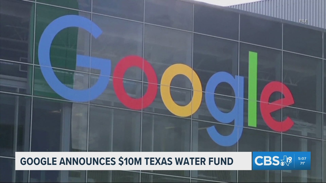 Google invests $10 million in Texas water projects
