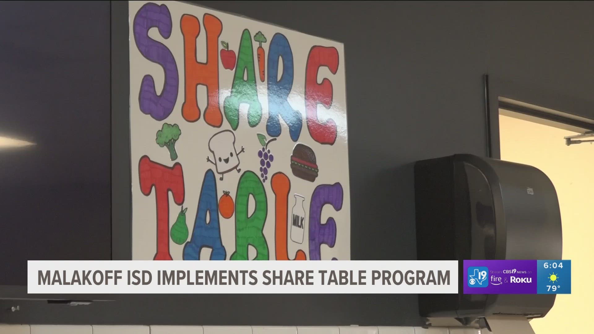 Students will be able to take items from the share table to eat now, or save for later at home, for free.