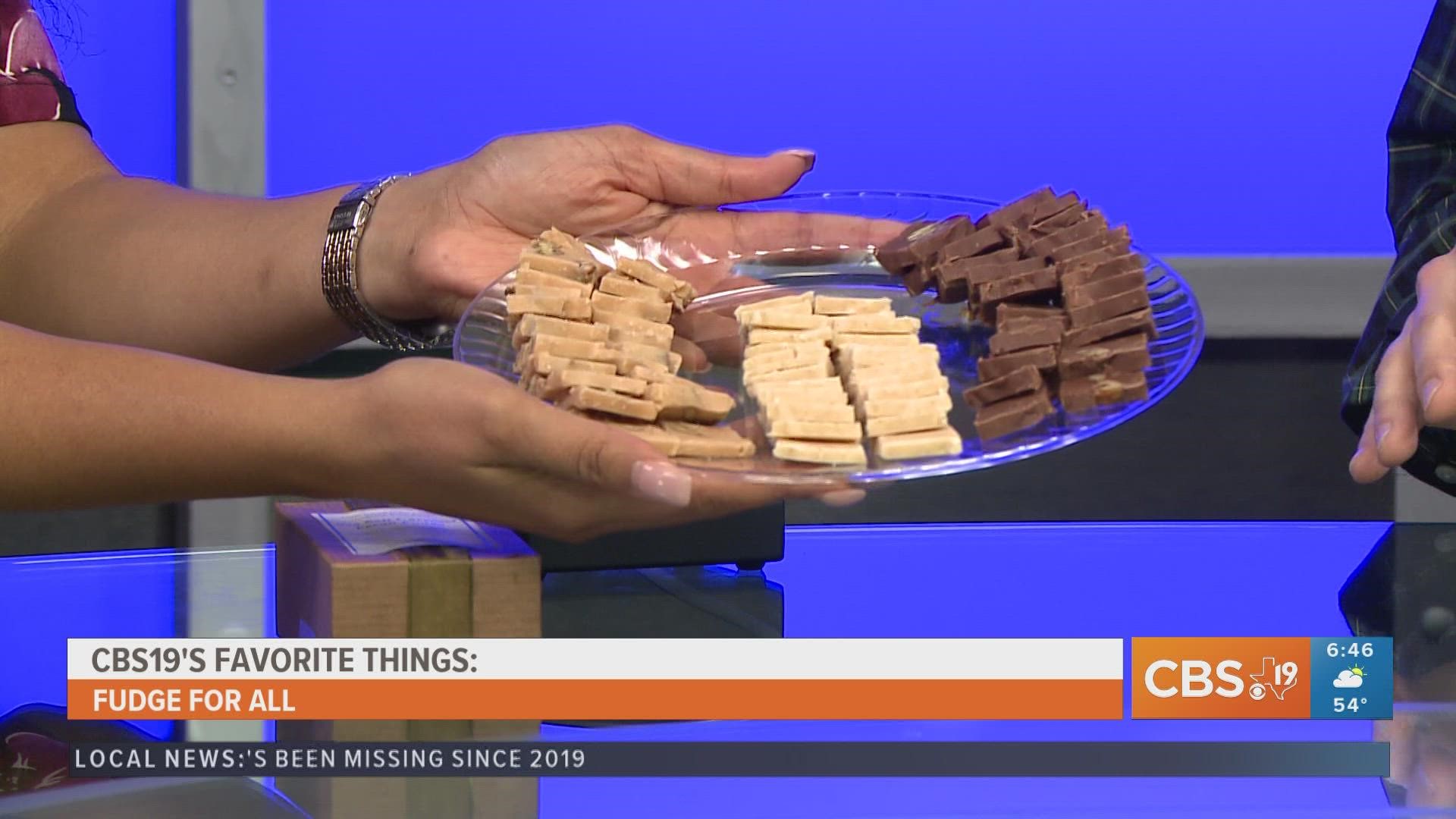 CBS19 is celebrating East Texas this holiday season with a list of our favorite things! Today’s item is fudge bars from Fudge for All.