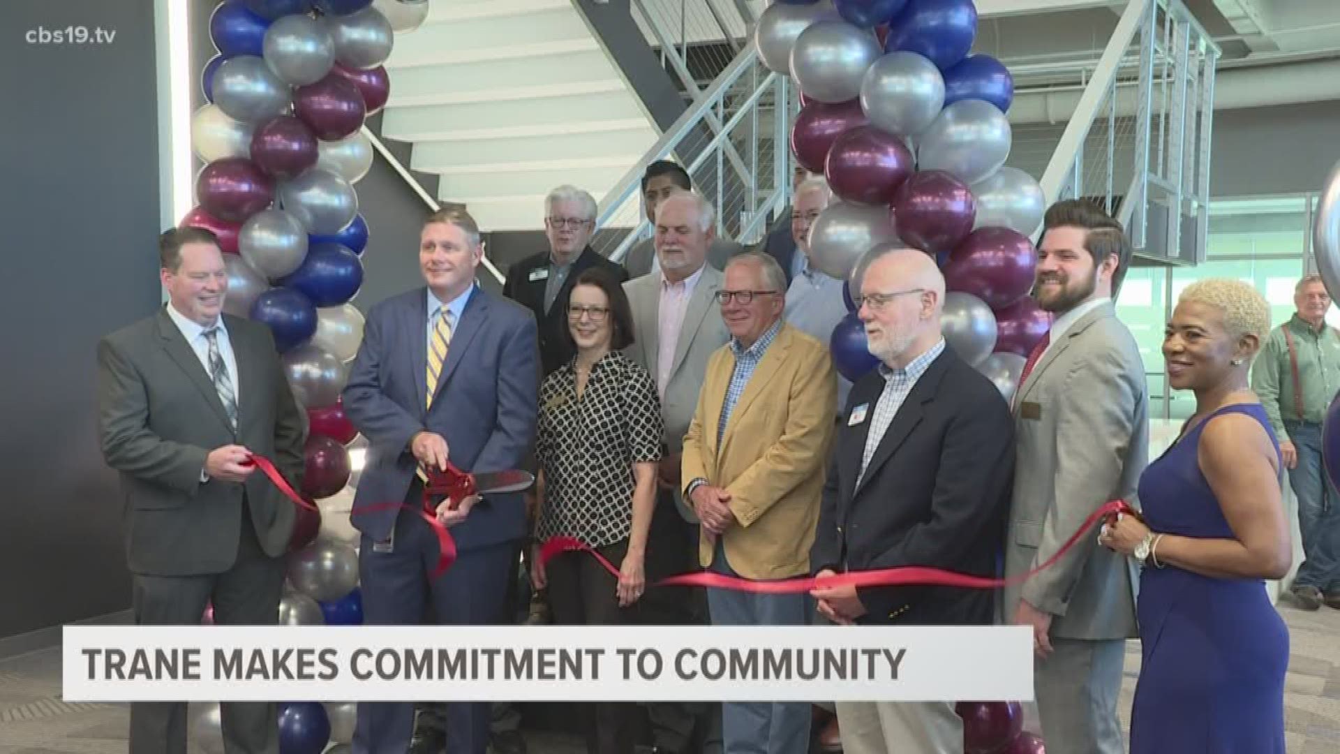 Trane held a ceremony at its newly renovated building to show its commitment to the community extending beyond appearances.