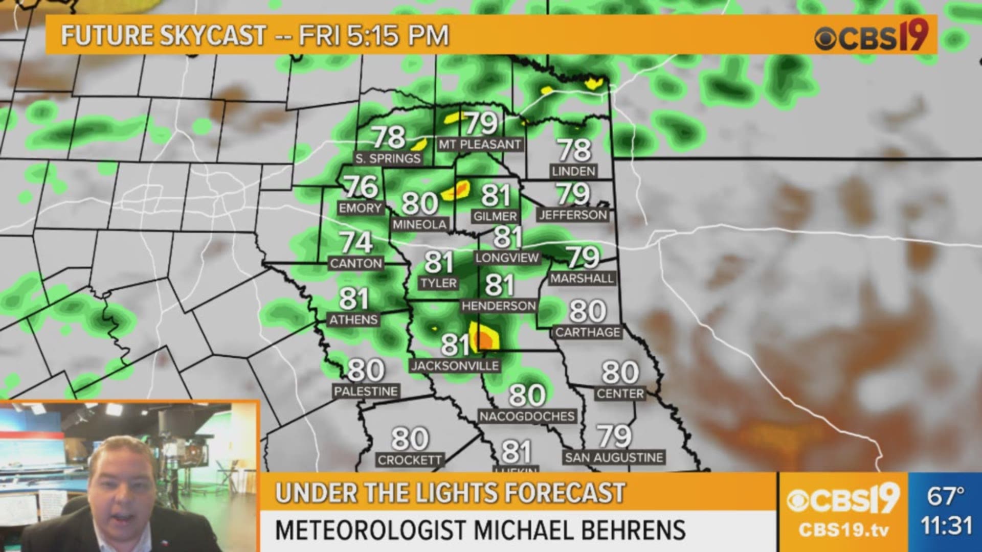 It looks like we could be dodging the rain tonight for those football games. Meteorologist Michael Behrens has the latest forecast. 
