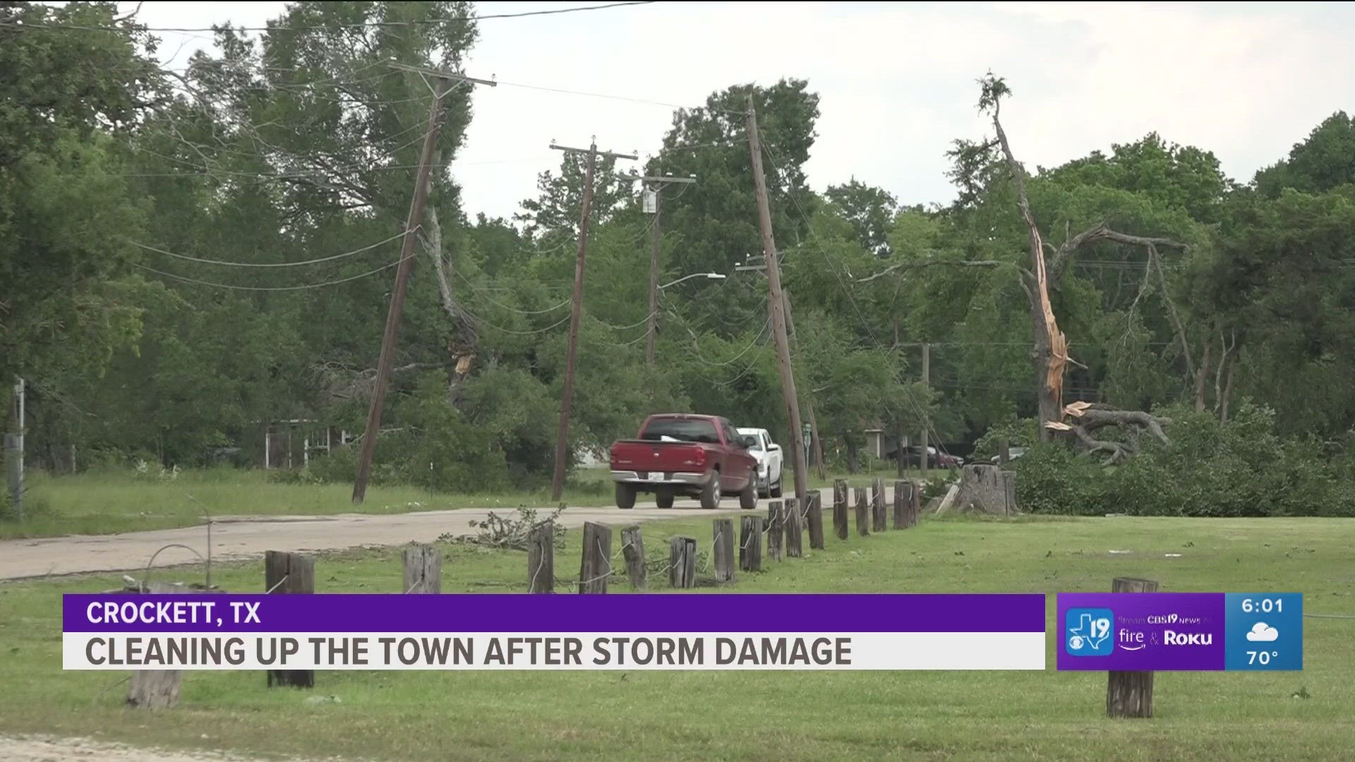 A pizza shop owner, spokesperson for the city's chamber of commerce and police captain speak about the storm damage residents continue to clean up.