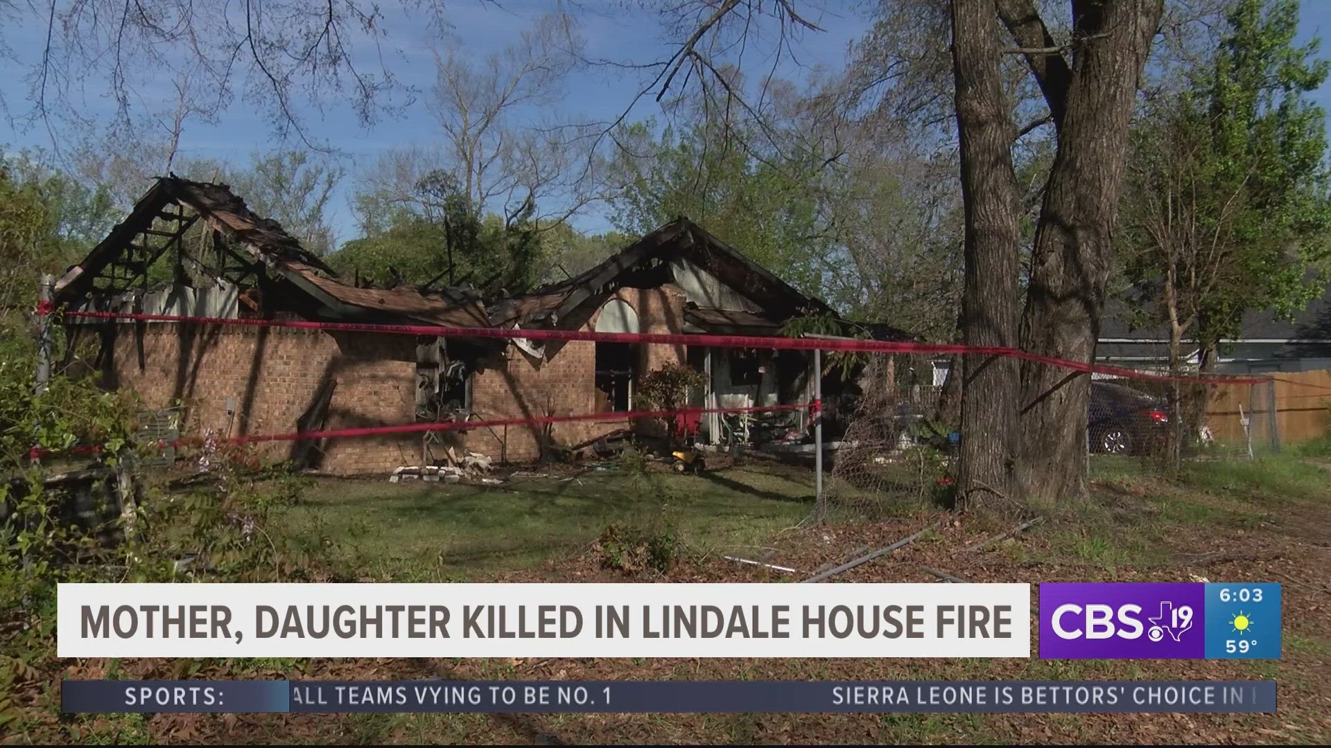 Officials identify mother, daughter killed in Lindale house fire