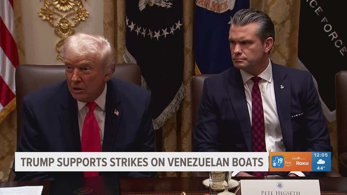 President Trump supports strikes on Venezuela boats