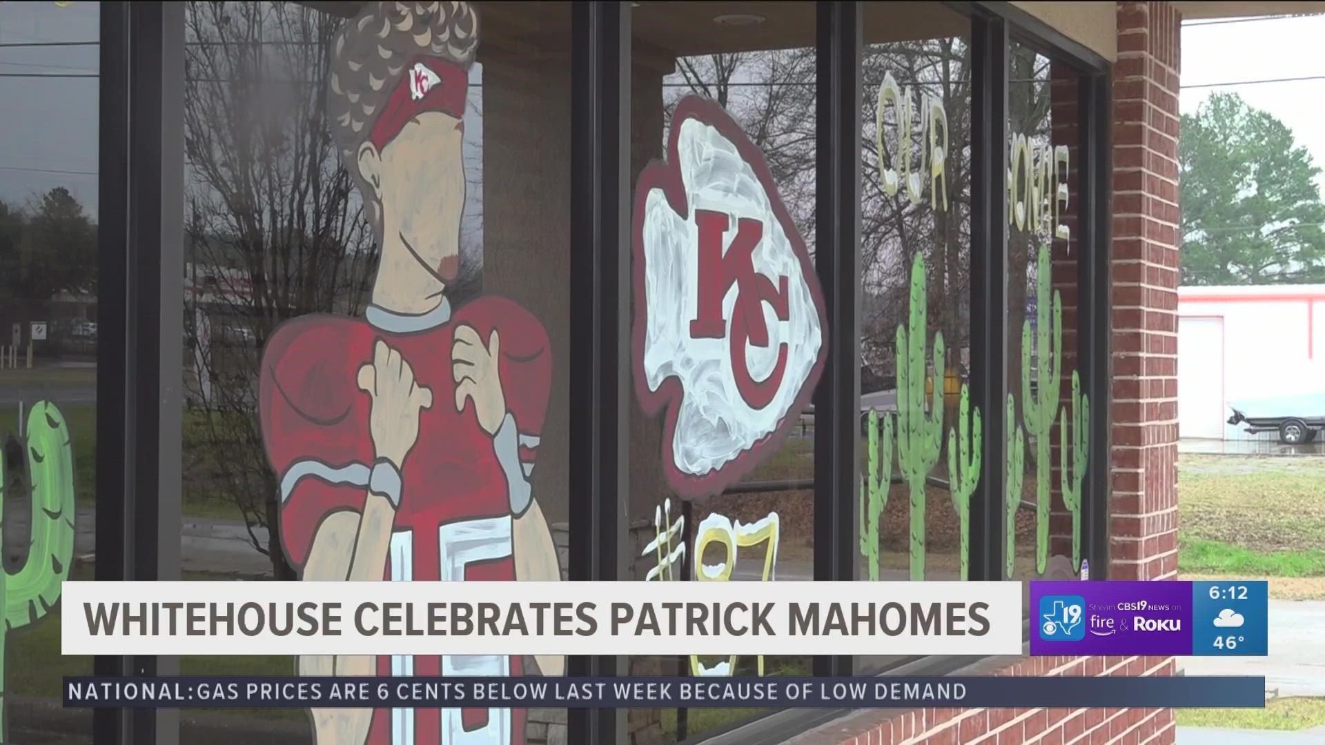 As we get into Super Bowl weekend, the city of Whitehouse is gearing up to root for their hometown hero, Patrick Mahomes.