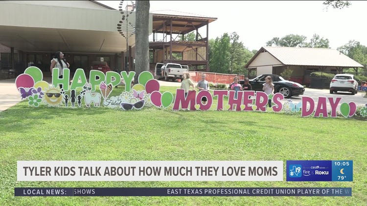 Tyler youngsters share what they love about their moms ahead of Mother's Day