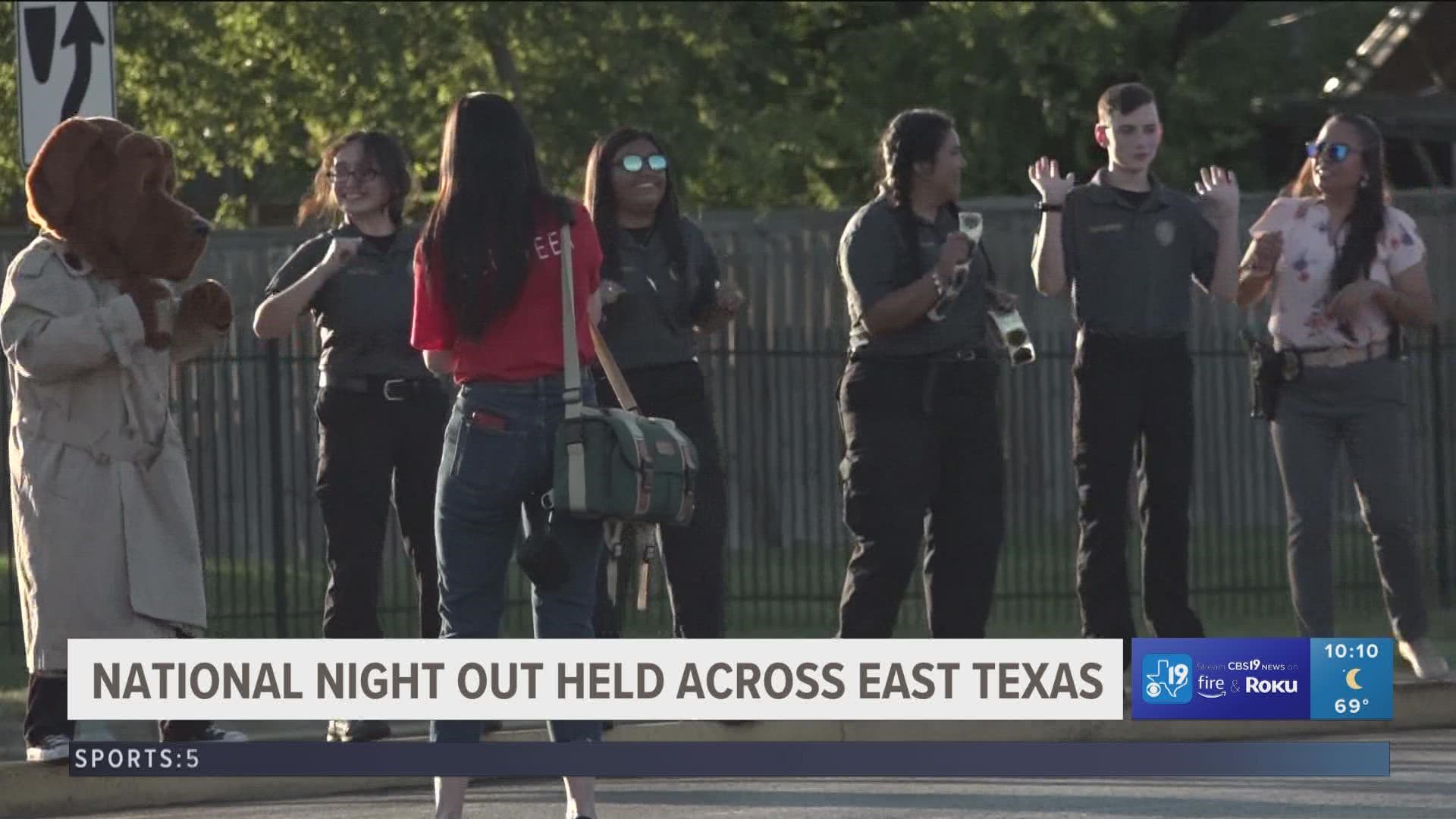 National night out comes back to Tyler for the first time since the COVID-19 Pandemic