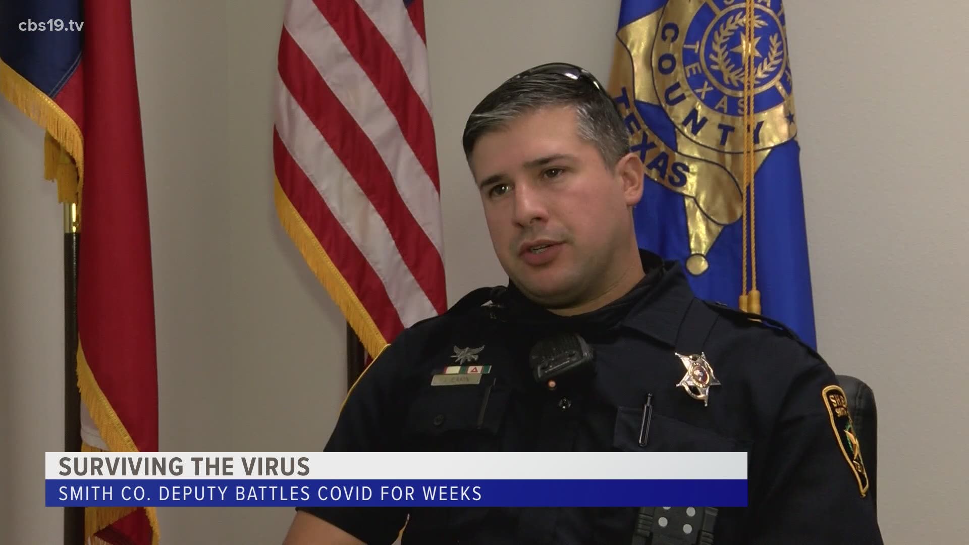Smith County Deputy, Justin Eakin is a COVID-19 survivor. He was with the virus at the beginning of September.