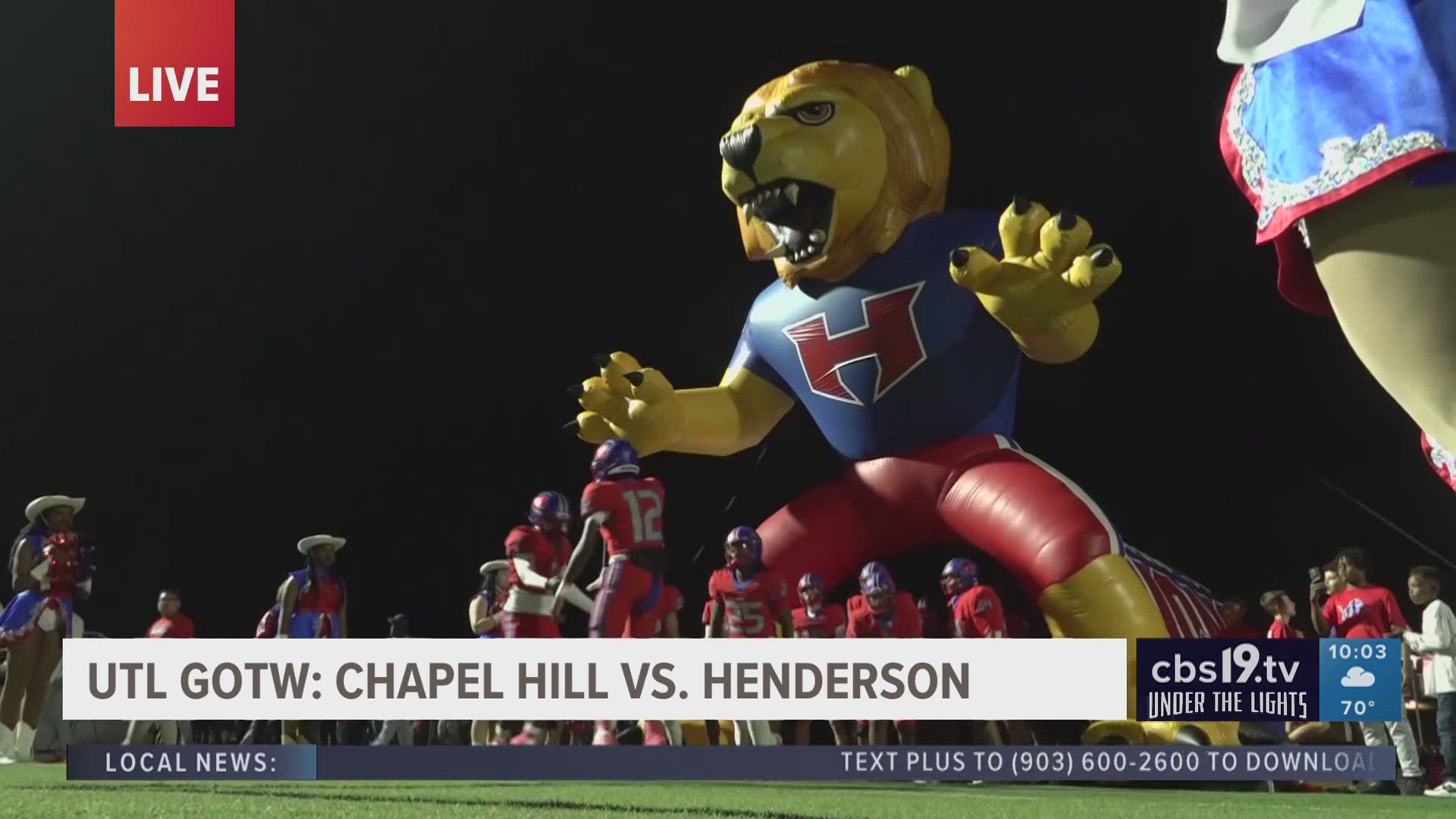 Catch the best of East Texas high school football on Under the Lights Fridays at 10PM on CBS19 and CBS19+.