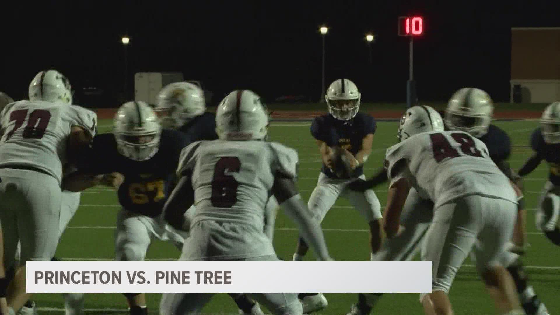 Pine Tree defeated Princeton by score o 55-30.