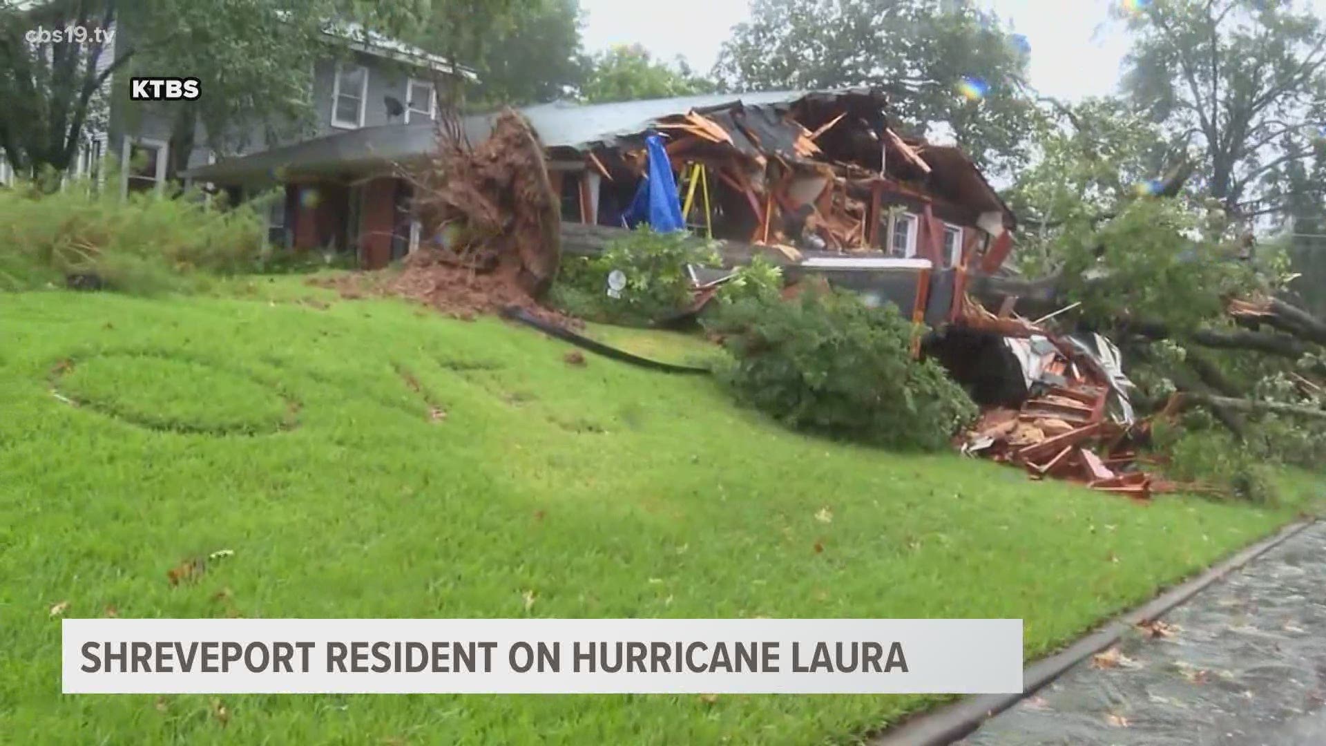 Residents react to Hurricane Laura.