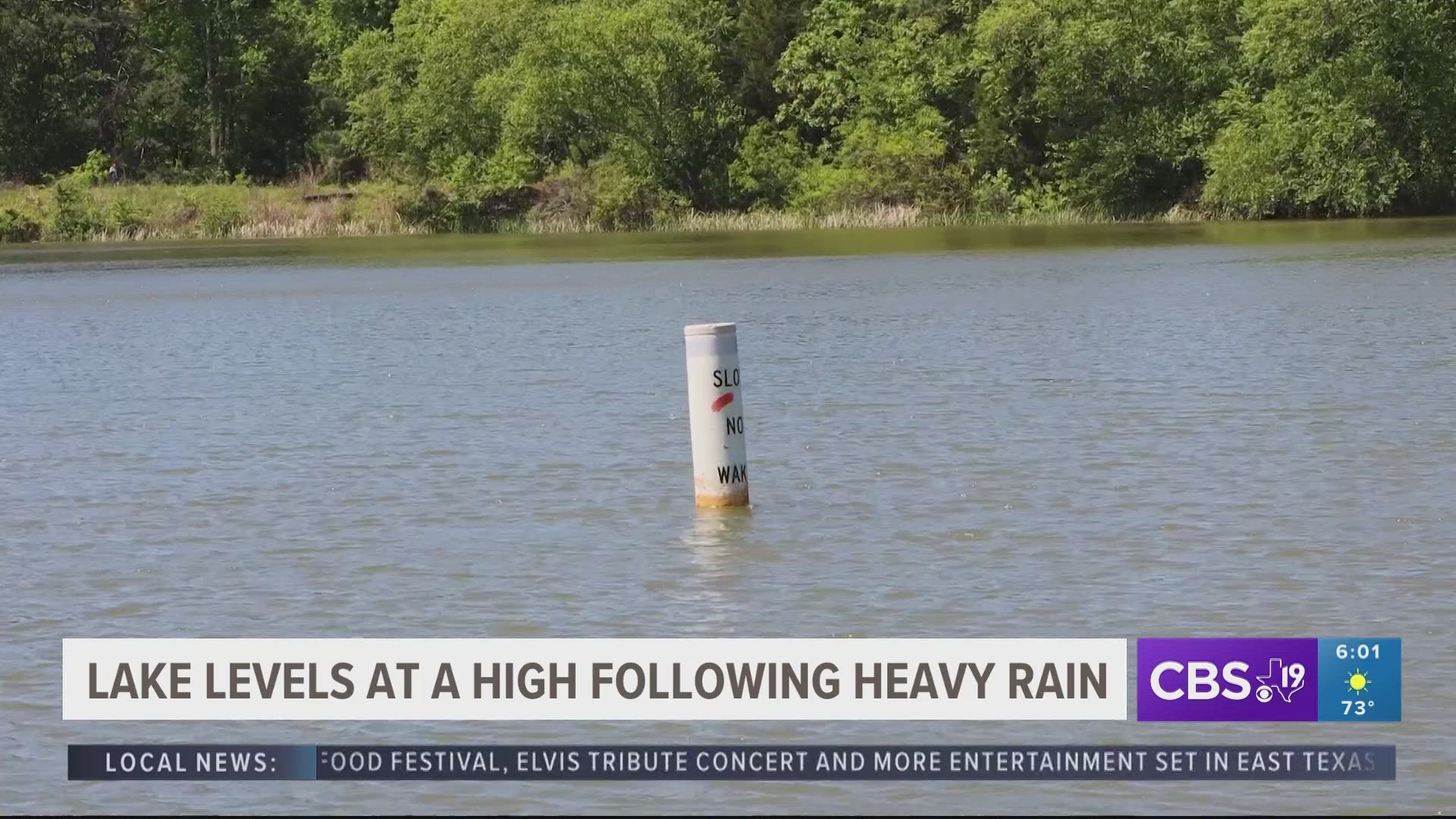 Lake levels in East Texas have risen following the heavy rain many areas experienced this week.