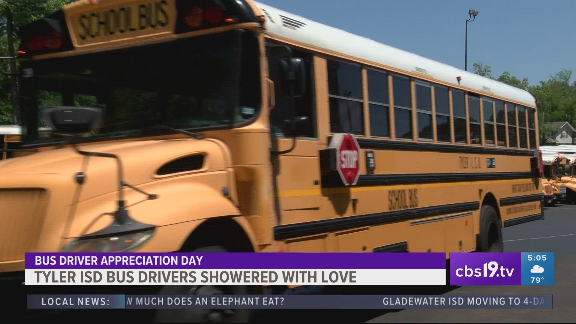 Today was school bus, driver appreciation day, and the drivers from Tyler ISD are feeling the love.