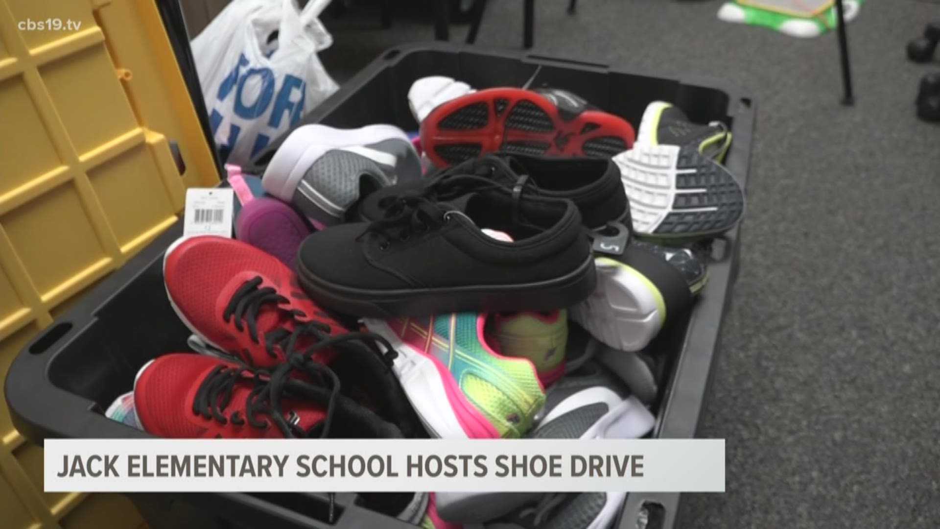 Jack Elementary School in Tyler is hoping to reach its goal of collecting 500 shoes for students in need within its district.