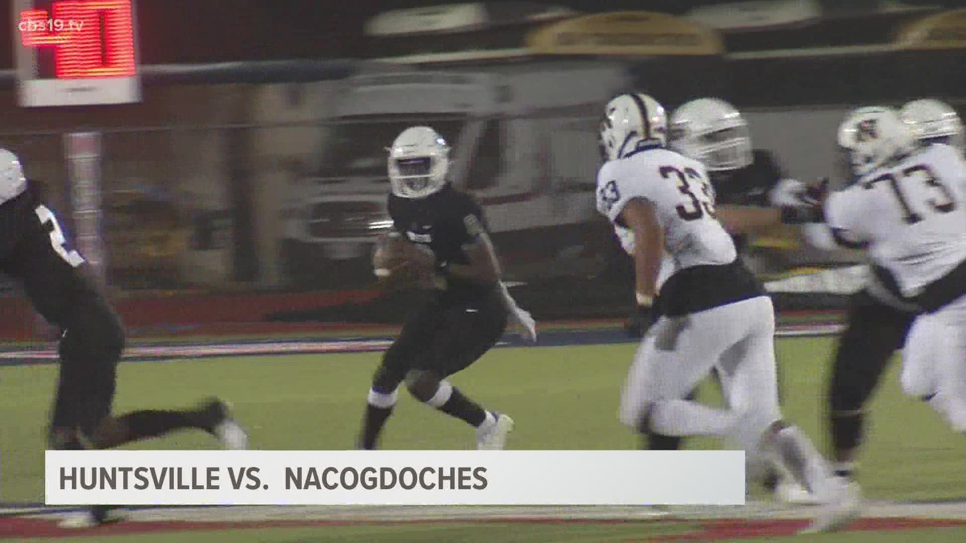 The Huntsville Hornets took on the Nacogdoches Dragons in Madisonville in the first round of the UIL High School Football Playoffs.