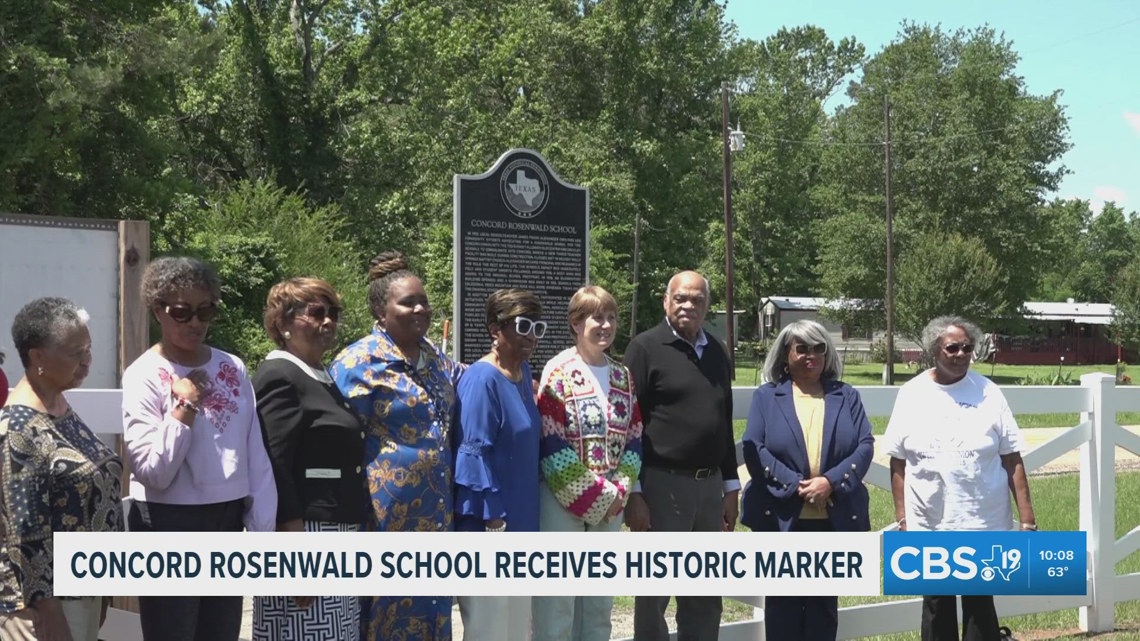 Historic Concord Rosenwald School in East Texas honored with Texas historical marker