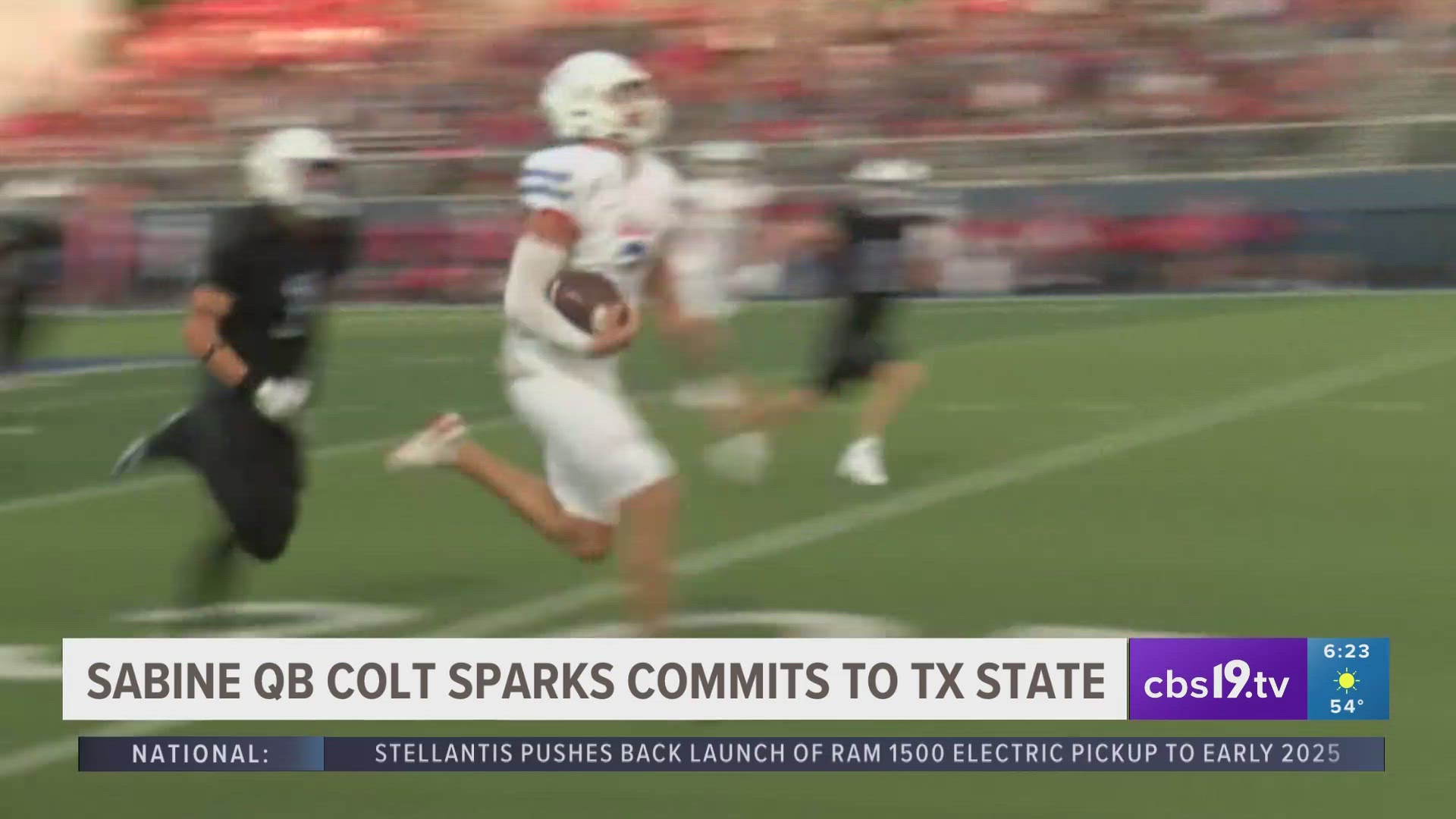 Sparks, a standout quarterback from Sabine High School, originally committed to Texas Tech University to play tight end.