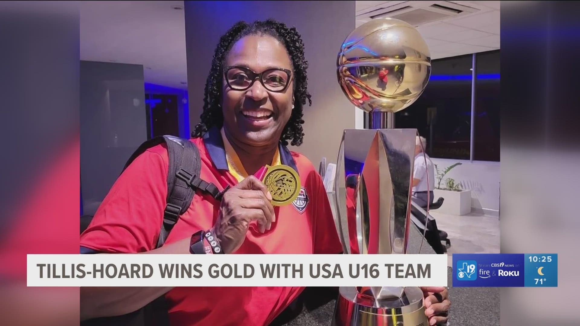 After being named assistant coach to USA Basketball's U16 team, coach Tillis-Hoard has brought home gold.