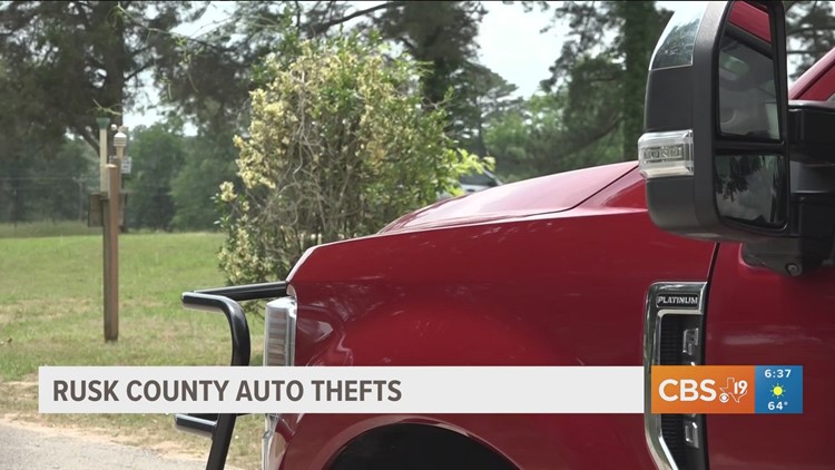 Multiple vehicles stolen across Rusk County