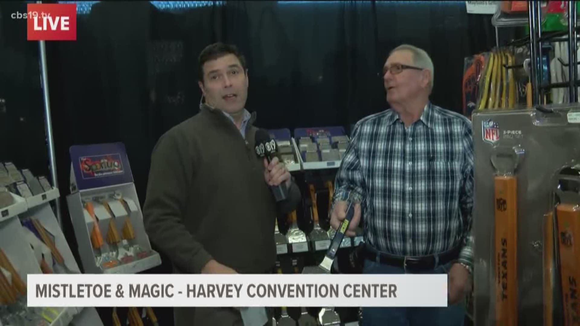 The Tyler Junior League's biggest fundraiser of the year brings out vendors from all over, offers food and drinks, and supplies live entertainment.  That's right up Bryan's alley when it comes to ad-libbing a live shot and getting a quick sample of habane