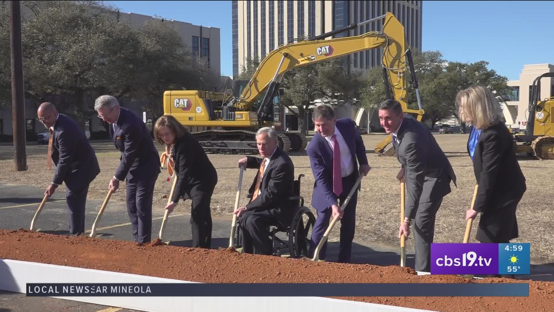 History was made as governor Gregg Abbott and health care professionals came together at UT health for the ground breaking ceremony of the first new medical school