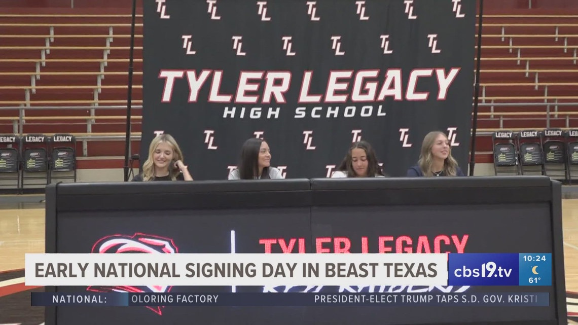 Early National Signing Day East Texas athletes sign National Letter of