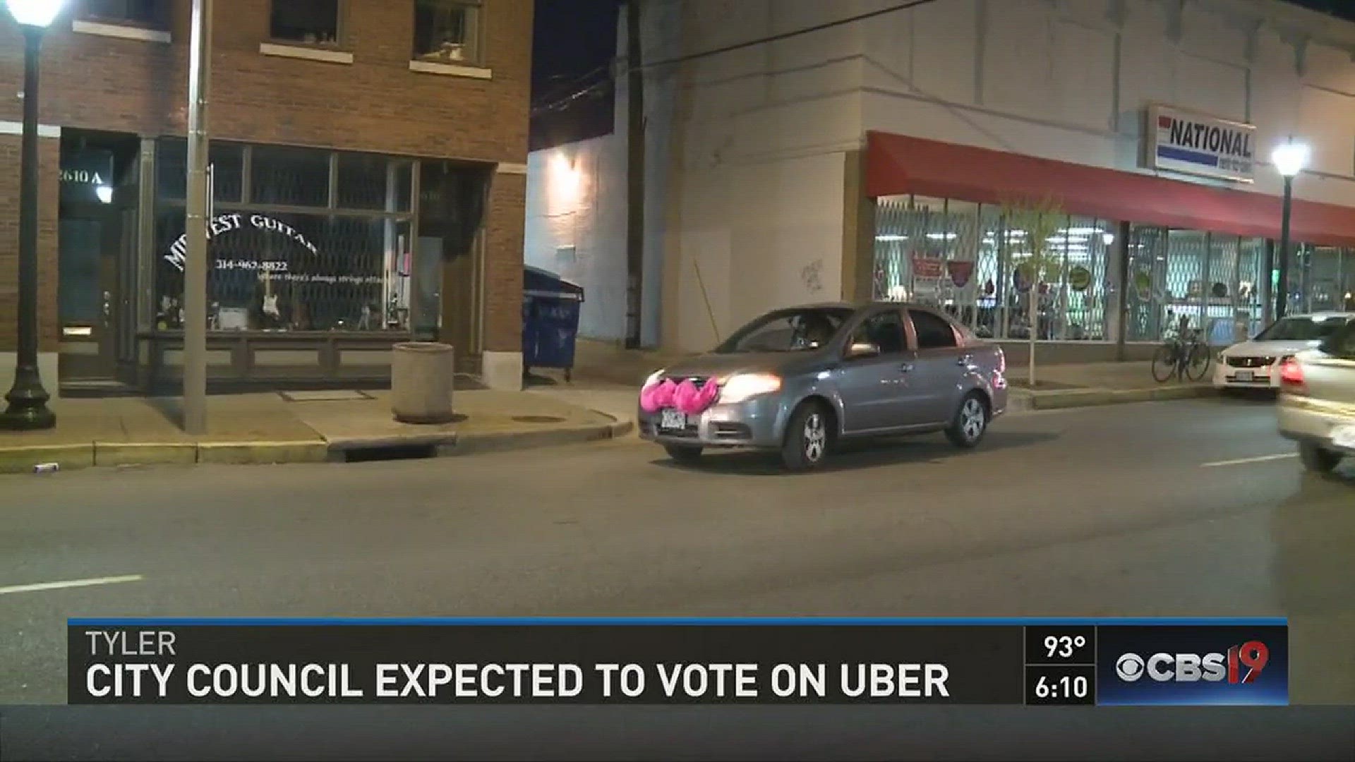 City Council is expected to vote on bringing Uber to Tyler.