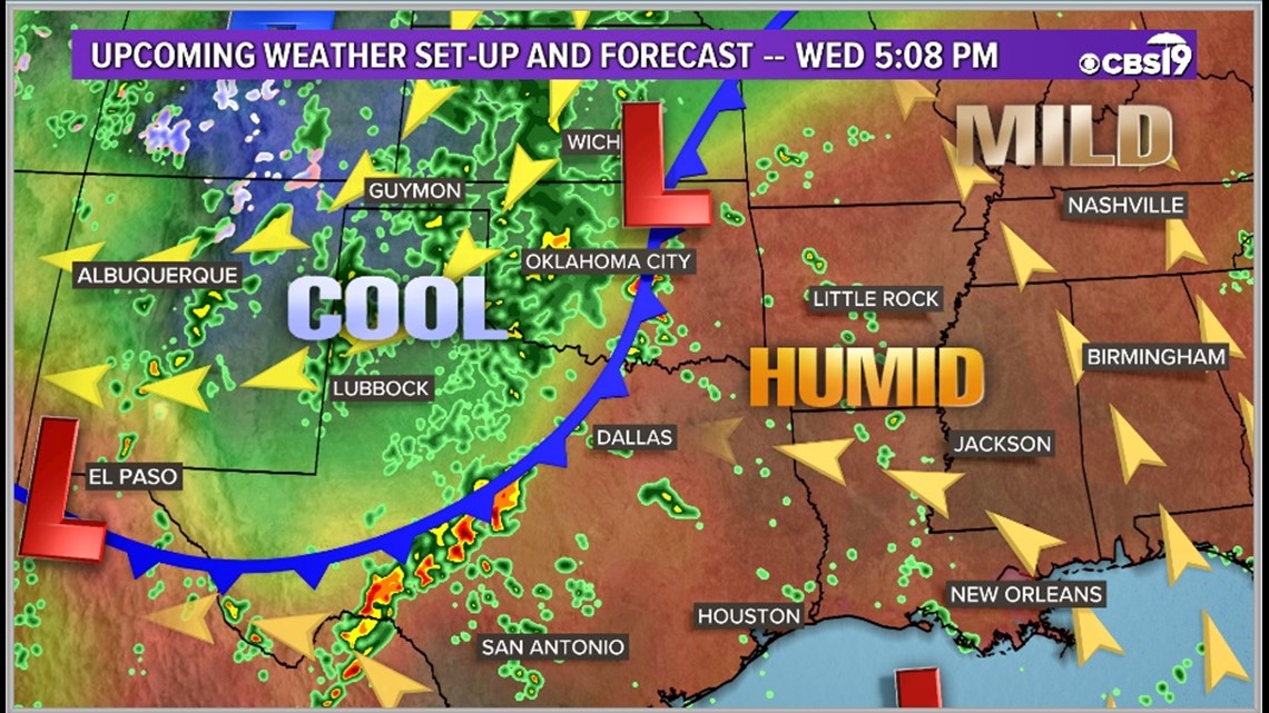 CBS19 WEATHER Cold front heading to East Texas cbs19.tv