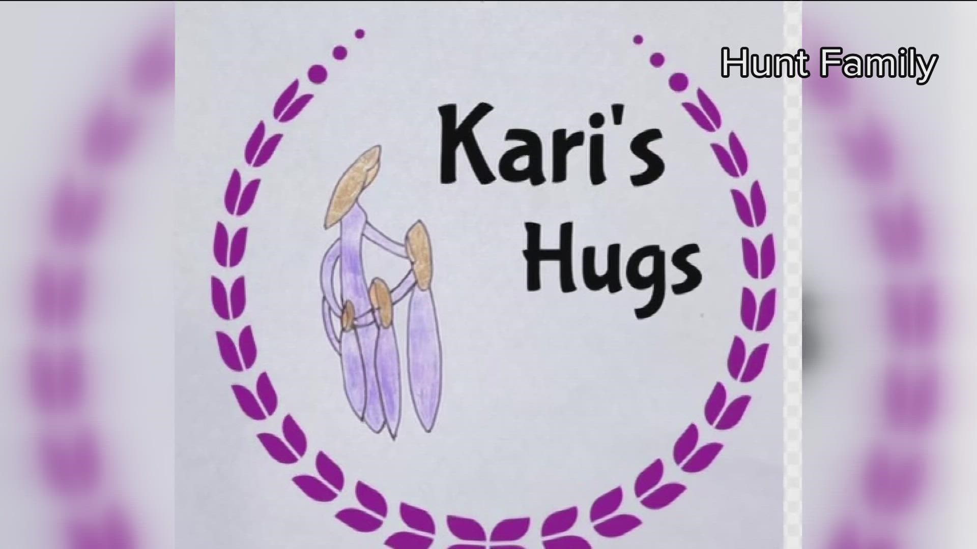 Kari’s Hugs is non-profit organization in east Texas that gives blankets to people who are in difficult situations and may need a warm "hug."