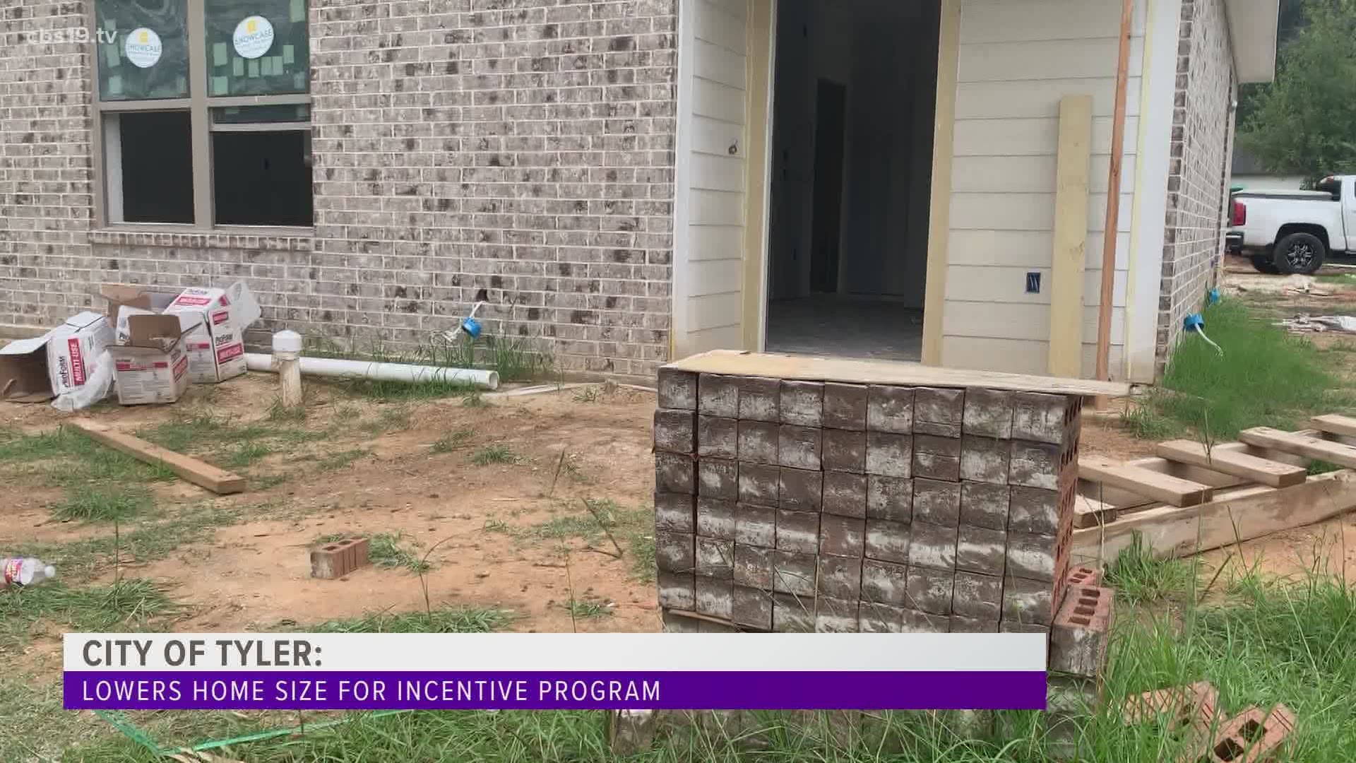 The North End Residential Building Incentive Program was created to bring in new growth to the north Tyler area around Butler College and Texas College.