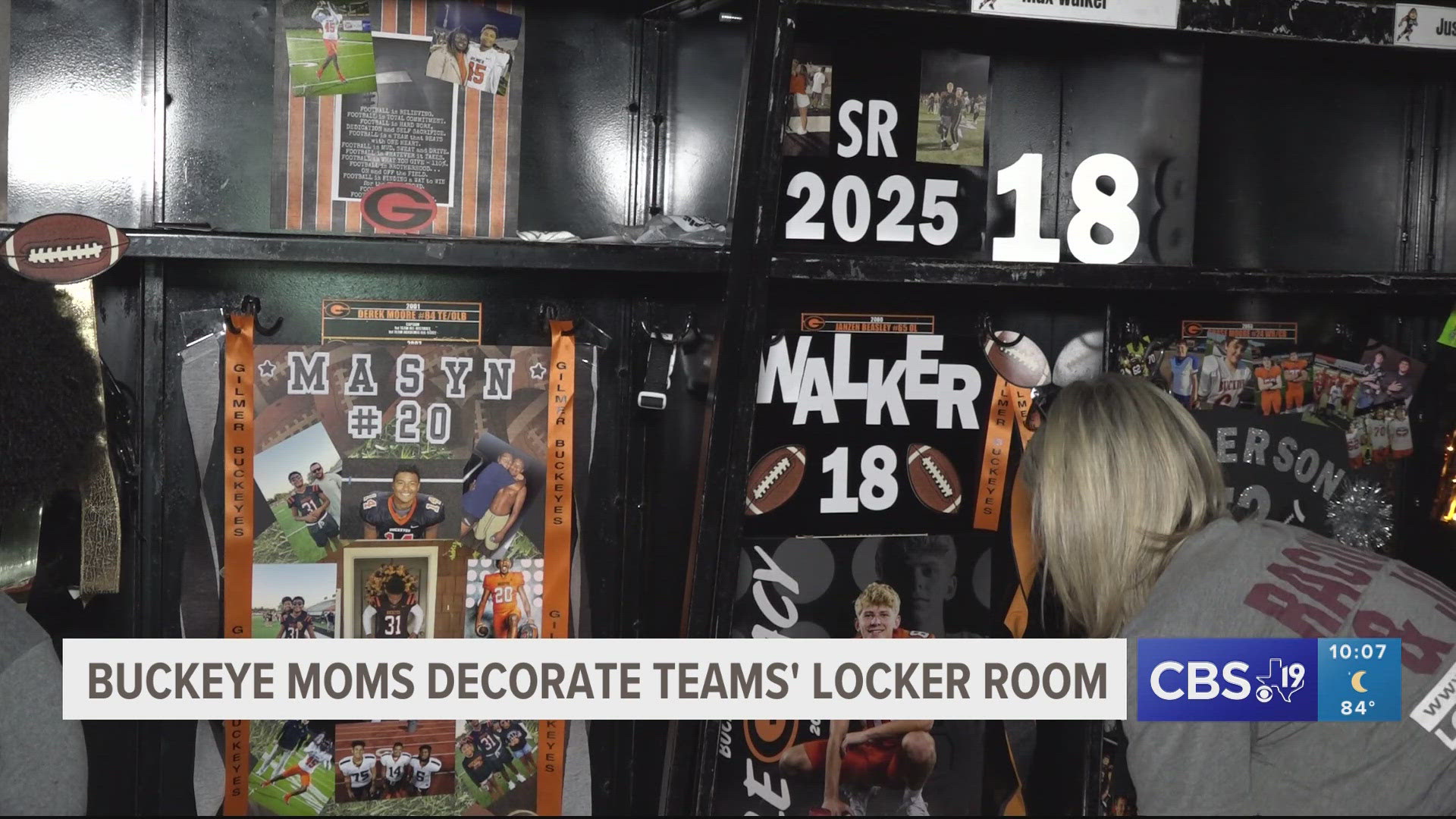 The Gilmer High School Football team welcomed players' moms to come by and decorate their kids lockers before the beginning of the season.